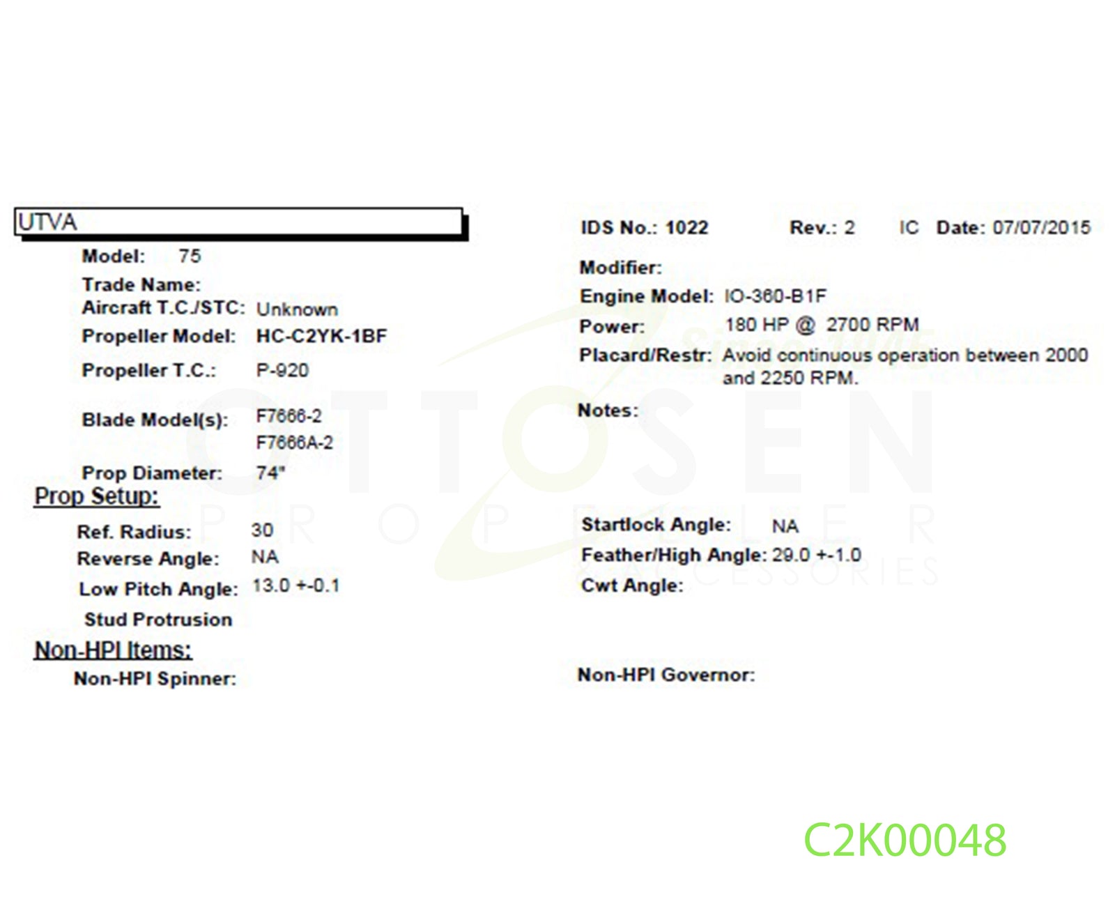 C2K00048-HARTZELL-PROPELLER-HC-C2YK-1BF-F7666A-2-PICTURE-2