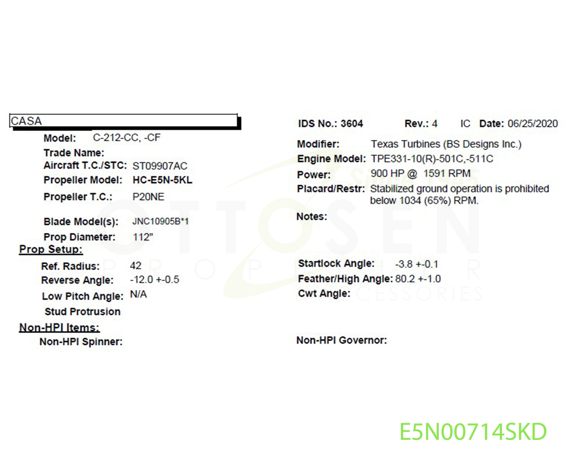 E5N00714SKD-HARTZELL-PROPELLER-HC-E5N-5KL-JNC10905B-SPINNER-PICTURE-1