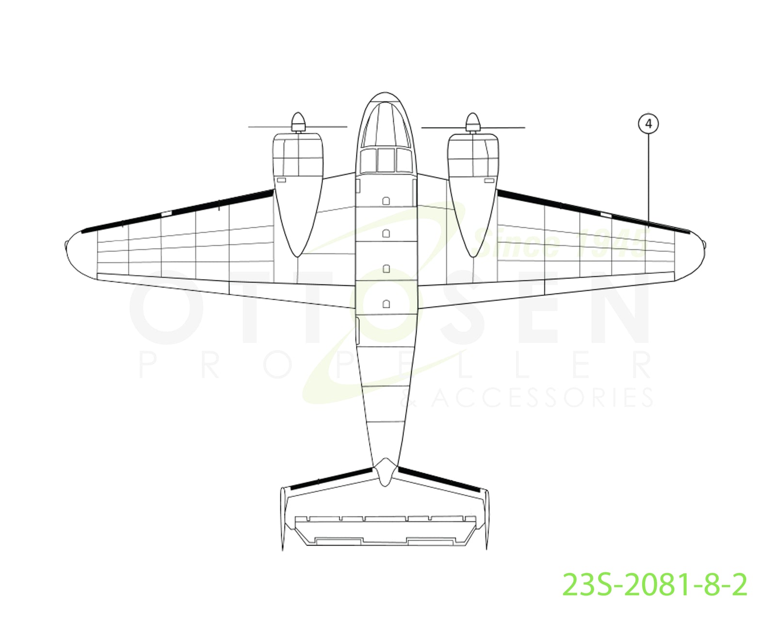 23S-2081-8-2-GOODRICH-LIGHT-TIP-RH-AIRFRAME-DE-ICE-BOOT-PICTURE-1