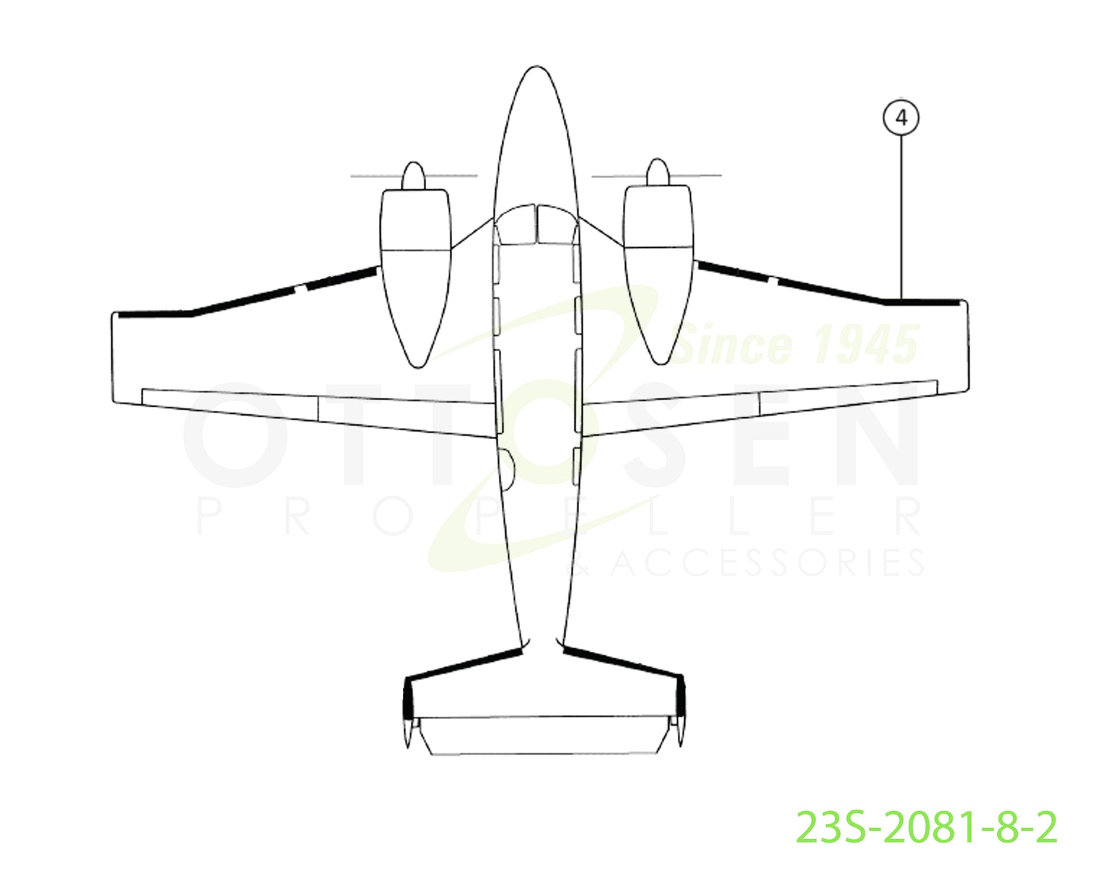 23S-2081-8-2-GOODRICH-LIGHT-TIP-RH-AIRFRAME-DE-ICE-BOOT-PICTURE-2