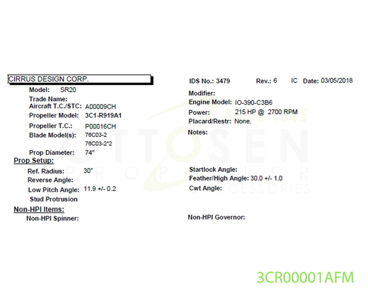 3CR00001AFM-HARTZELL-PROPELLER-3C1-R919A1-76C03-2-SM7-PICTURE-1