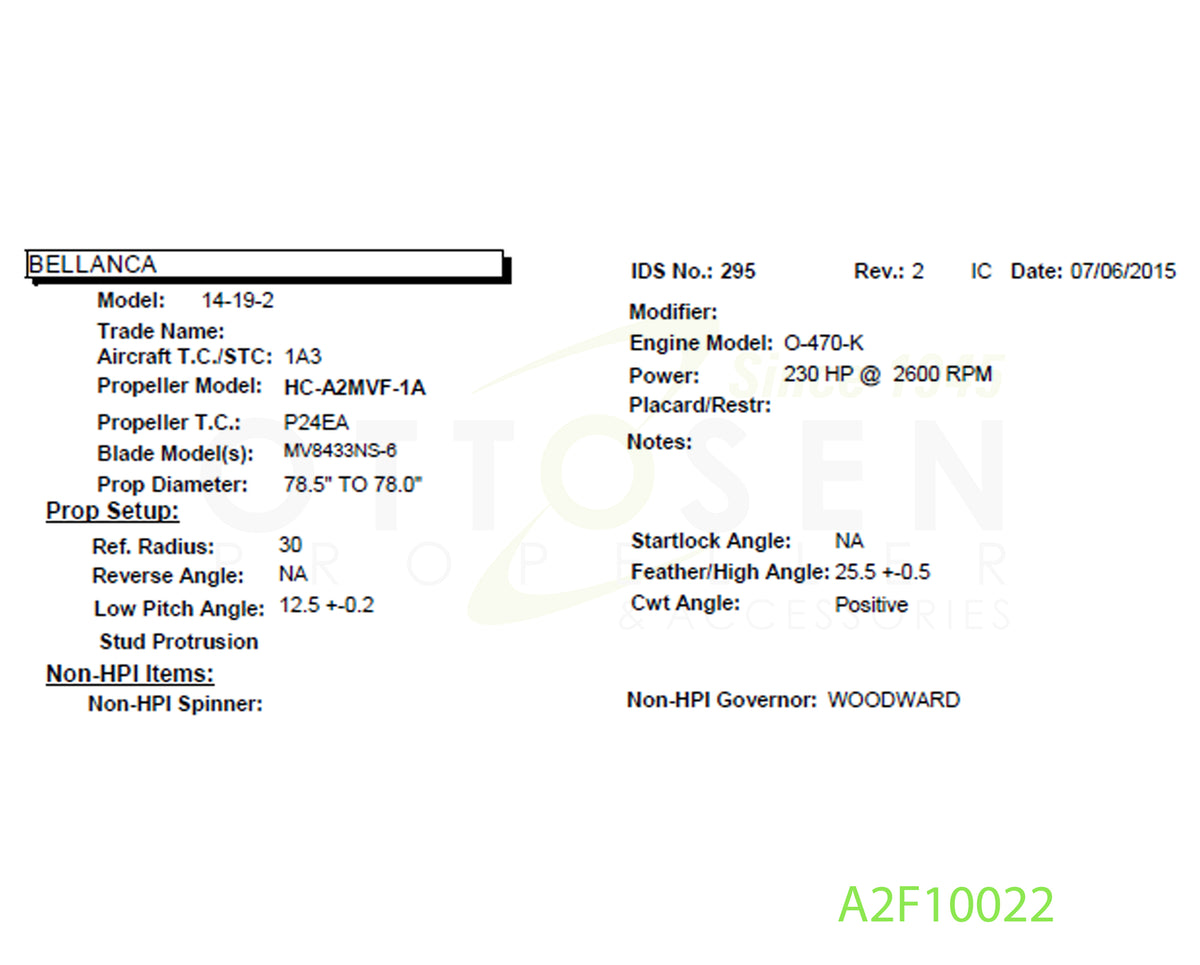 A2F10022-HARTZELL-PROPELLER-HC-A2MVF-1A-MV8433NS-6-PICTURE-1