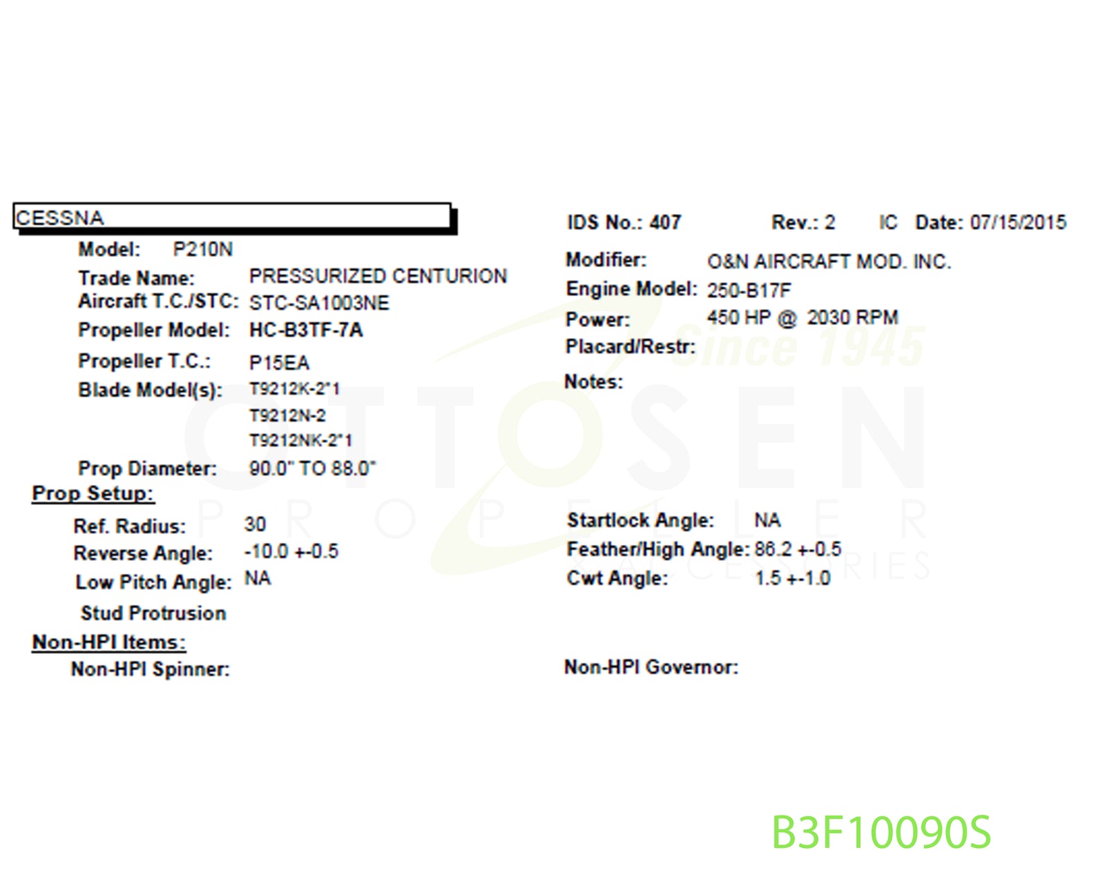 B3F10090S-HARTZELL-PROPELLER-HC-B3TF-7A-T9212NK-2*1-PICTURE-1