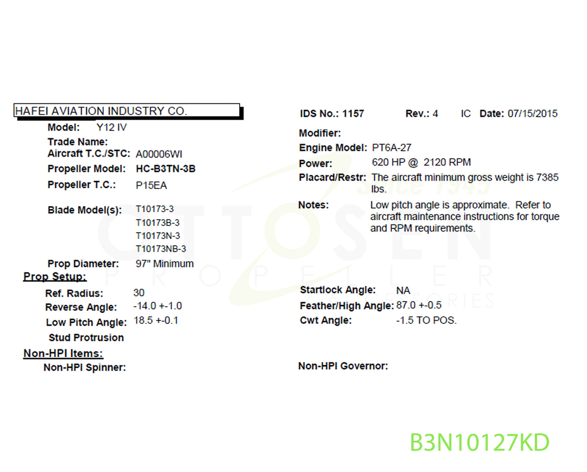 B3N10127KD-HARTZELL-PROPELLER-HC-B3TN-3B-T10173NB-3-BULKHEAD-DE-ICE-PICTURE-1