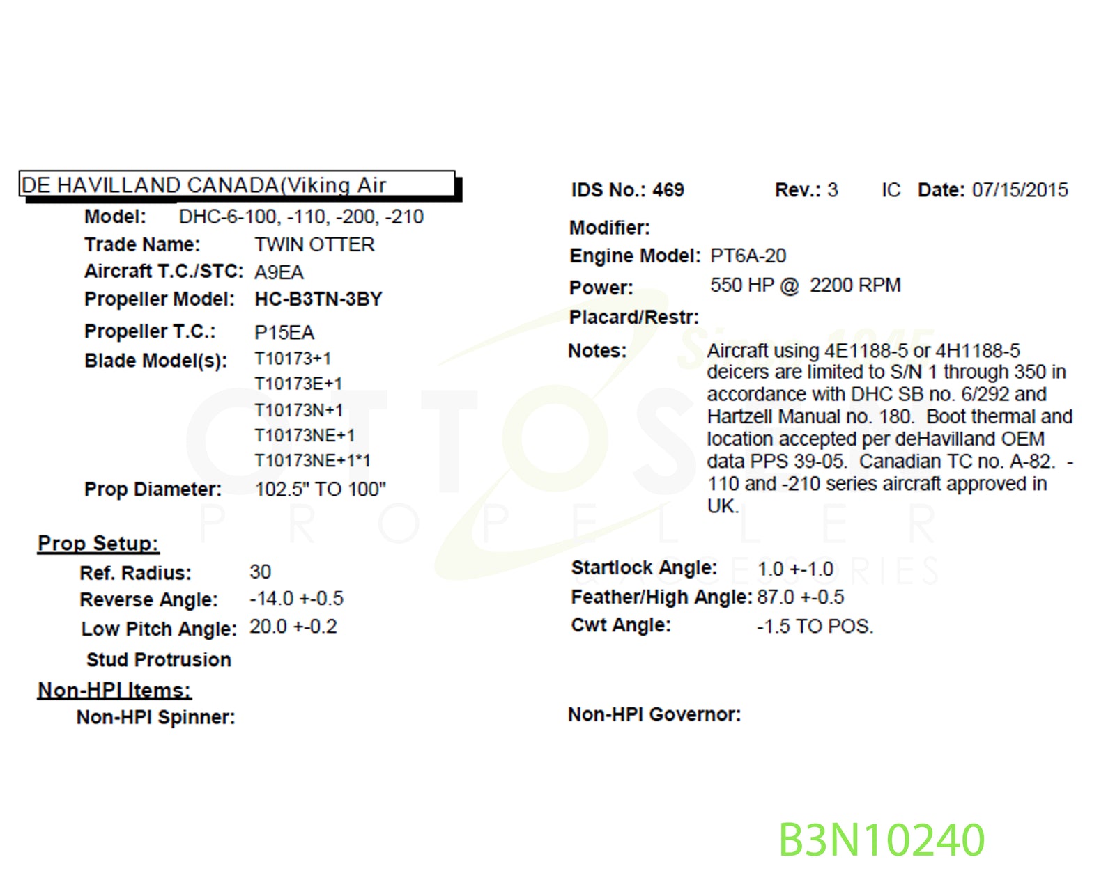 B3N10240-HARTZELL-PROPELLER-HC-B3TN-3BY-T10173NE+1*1-BULKHEAD-PICTURE-1