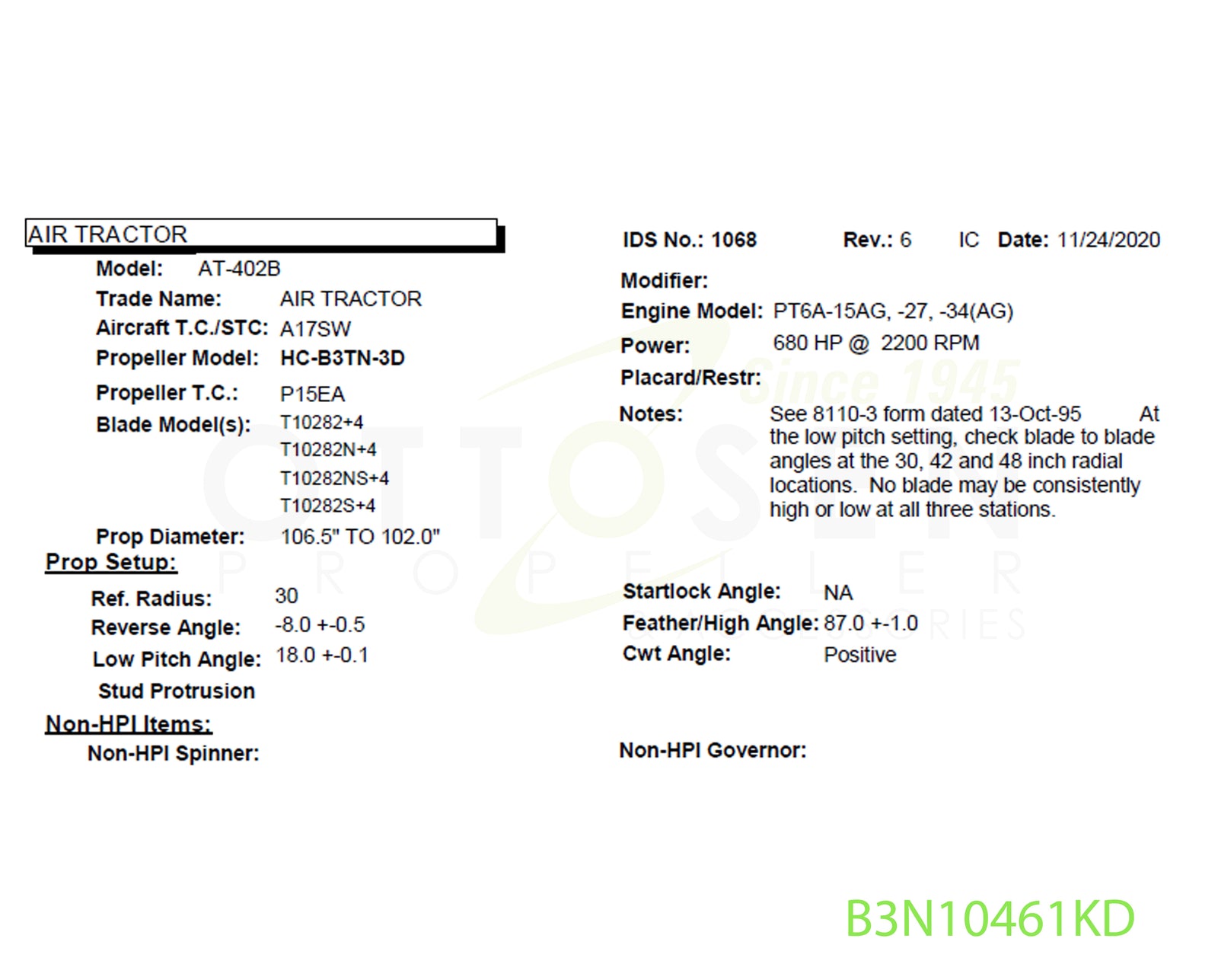 B3N10461KD-HARTZELL-PROPELLER-HC-B3TN-3D-T10282NS-4-PICTURE-1