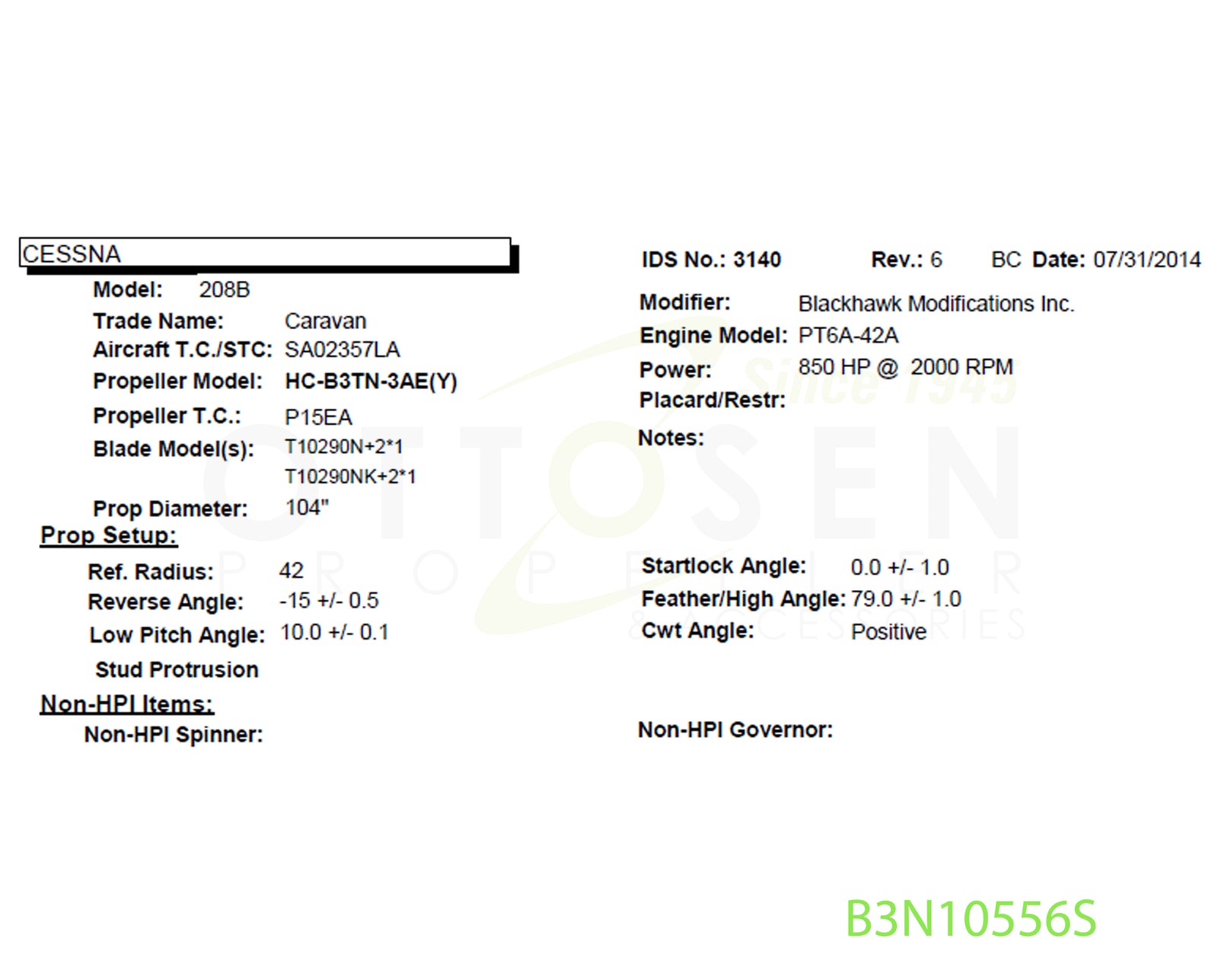 B3N10556S-HARTZELL-PROPELLER-HC-B3TN-3AEY-T10290N+2*1-PICTURE-1