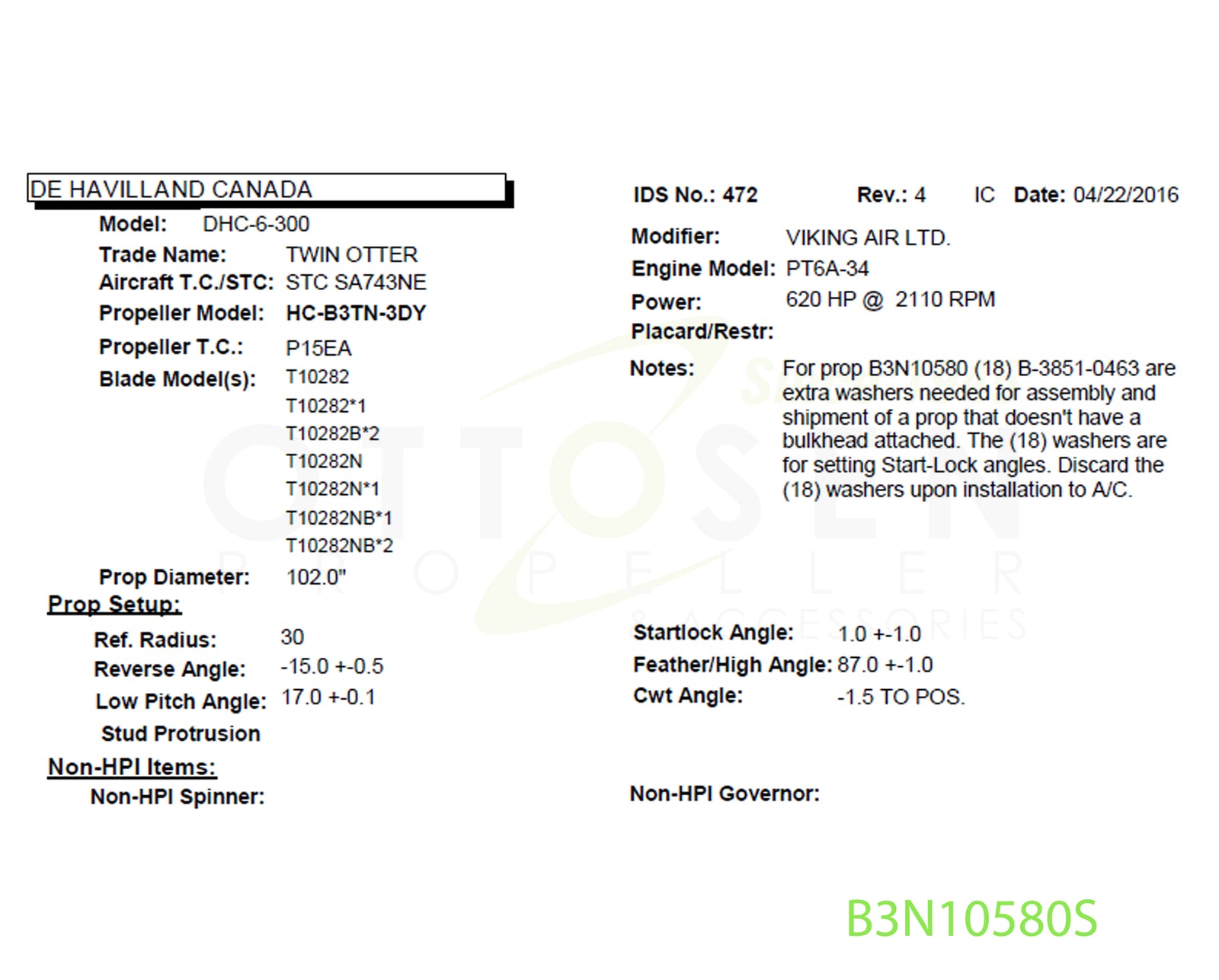 B3N10580S-HARTZELL-PROPELLER-HC-B3TN-3DY-T10282N*1-PICTURE-1