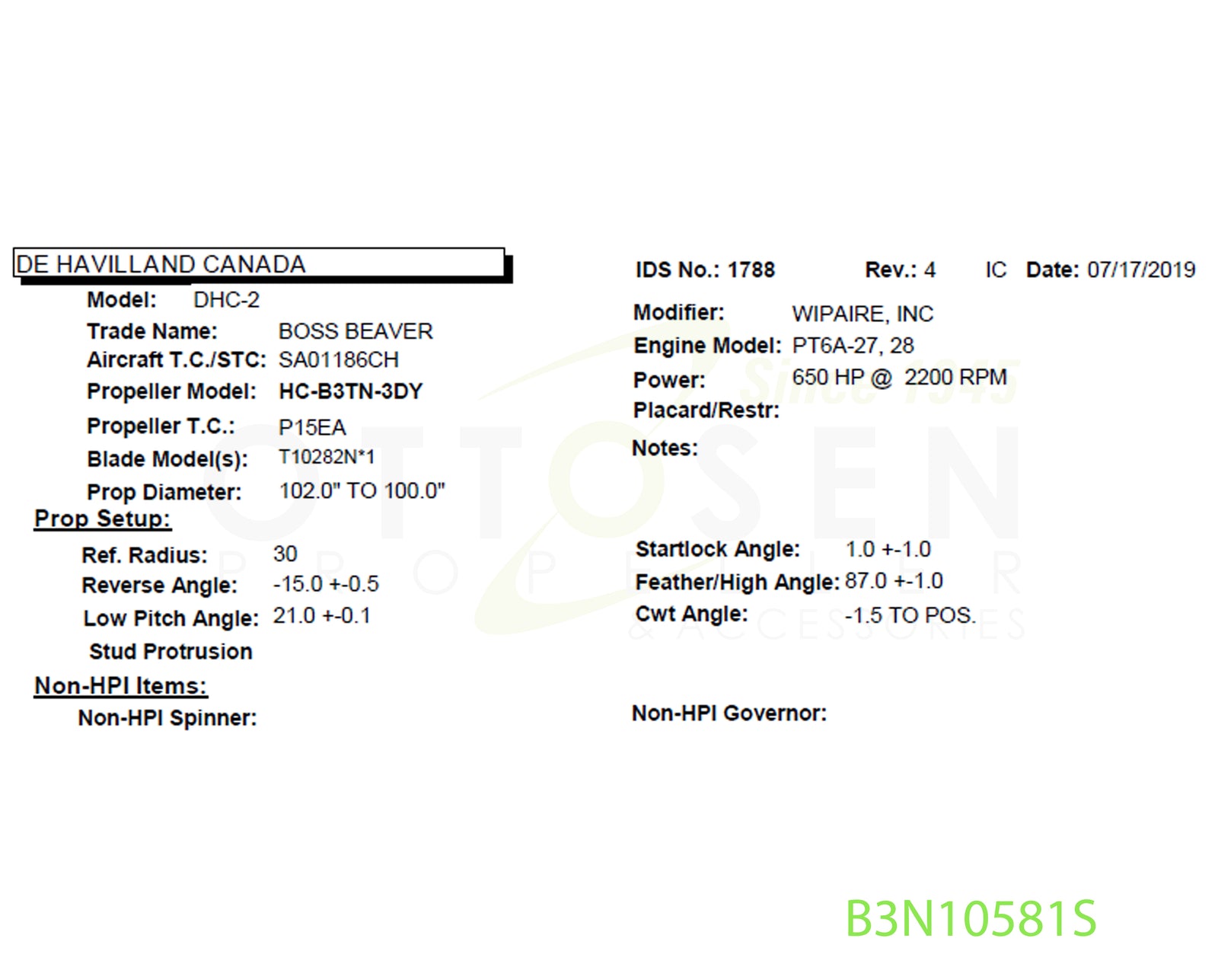 B3N10581S-HARTZELL-PROPELLER-HC-B3TN-3DY-T10282N*1-C-3065-1P-PICTURE-1