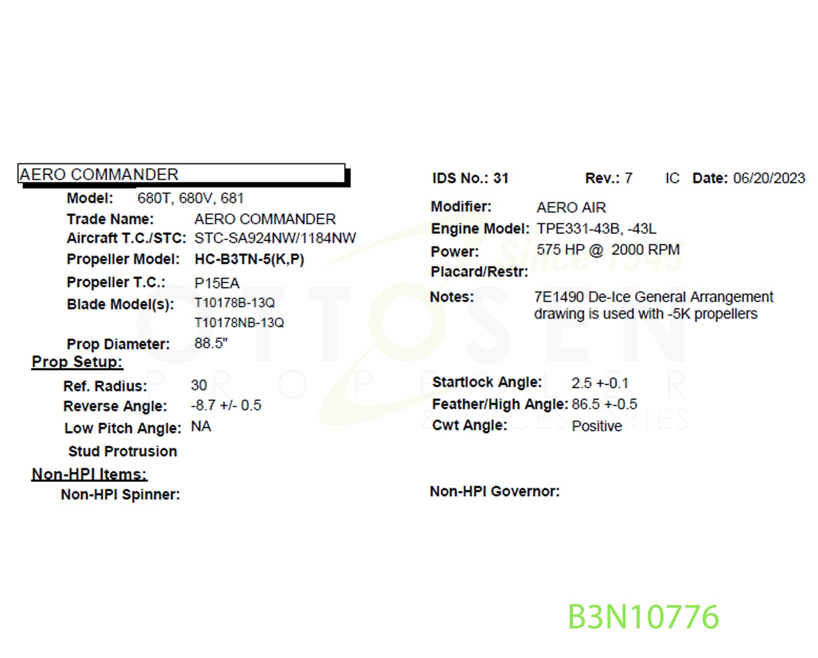 B3N10776-HARTZELL-PROPELLER-HC-B3TN-5K-T10178NB-13Q-C-3762-PICTURE-1