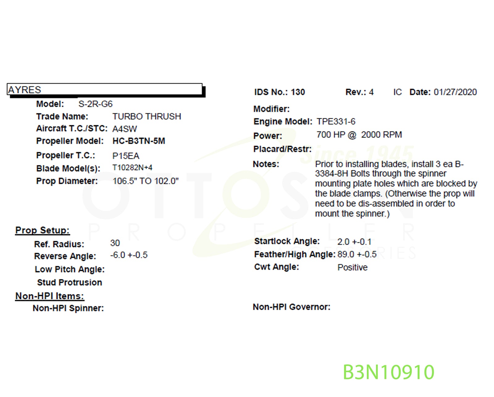 B3N10910-HARTZELL-PROPELLER-HC-B3TN-5M-T10282N+4-PICTURE-1