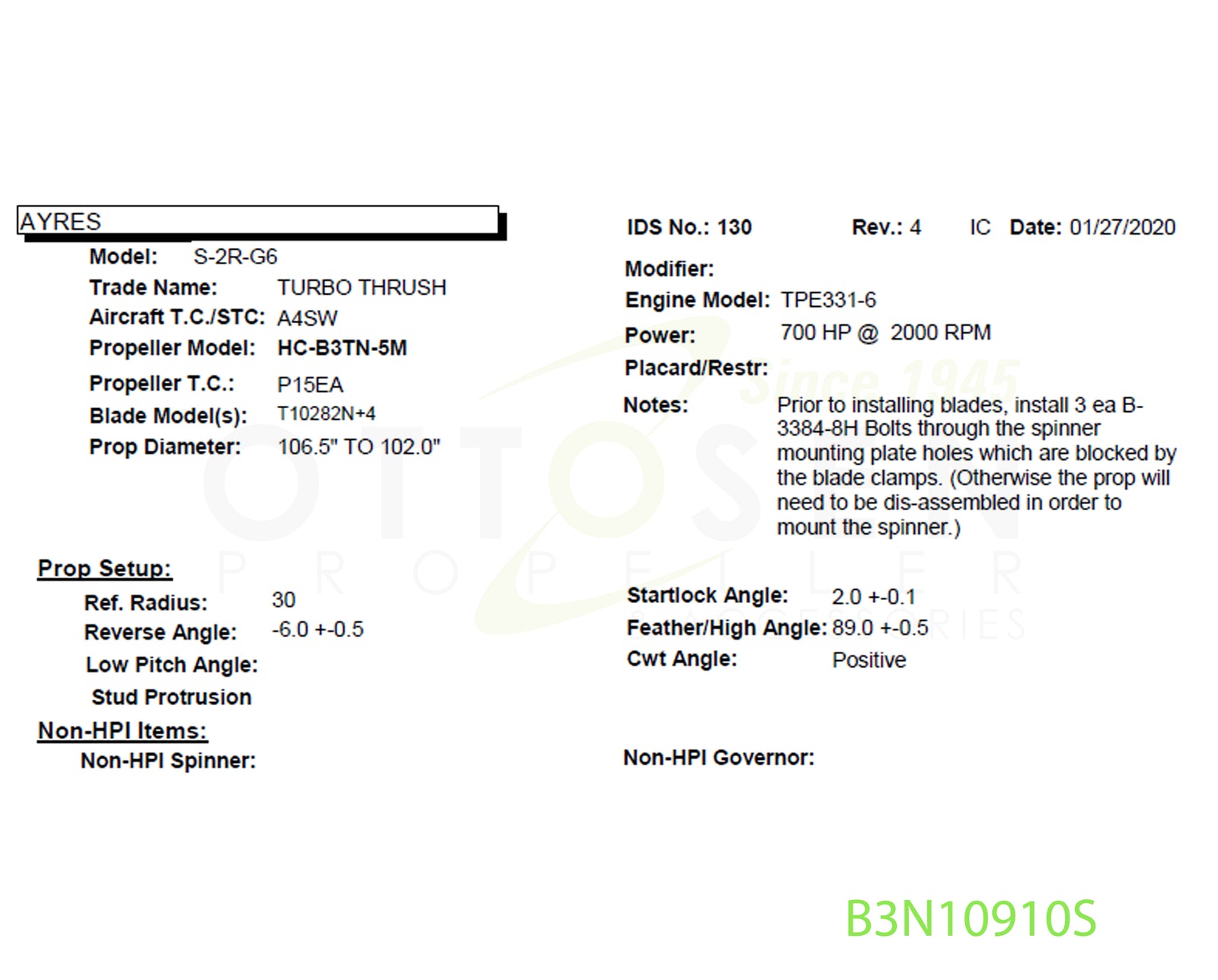 B3N10910S-HARTZELL-PROPELLER-HC-B3TN-5M-T10282N+4-D-3434-1P-PICTURE-1