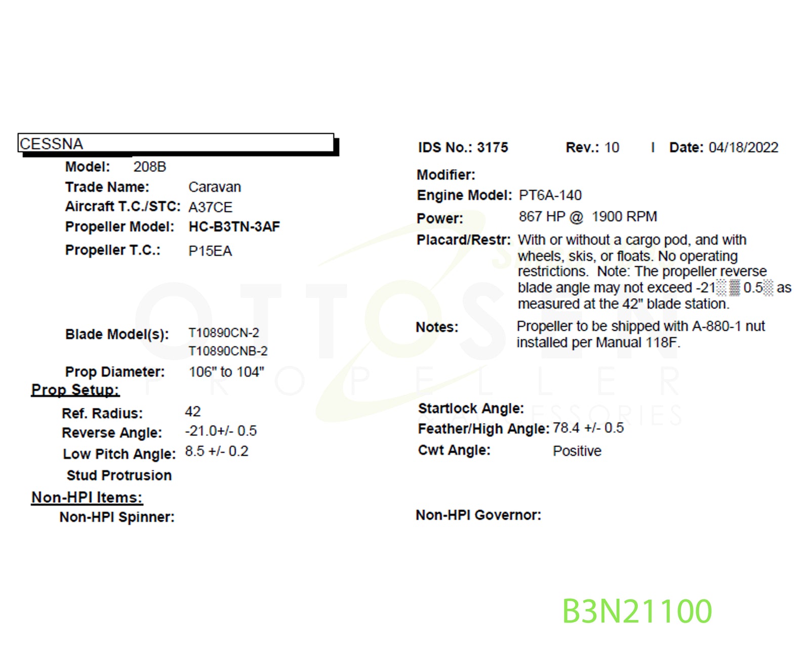 B3N21100-HARTZELL-PROPELLER-HC-B3TN-3AF-T10890CNB-2-PICTURE-1