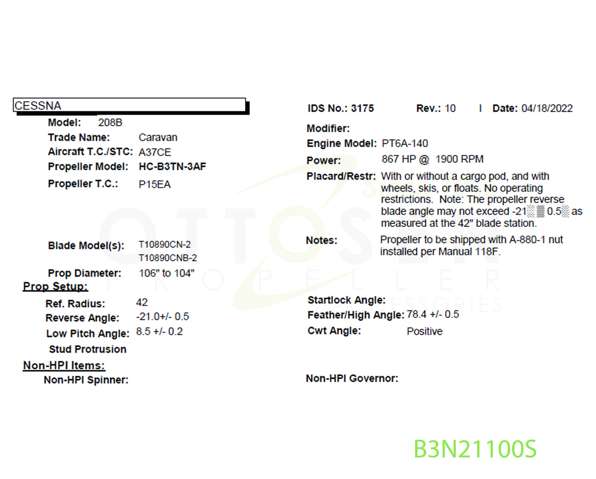 B3N21100S-HARTZELL-PROPELLER-HC-B3TN-3AF-T10890CNB-2-SPINNER-PICTURE-1