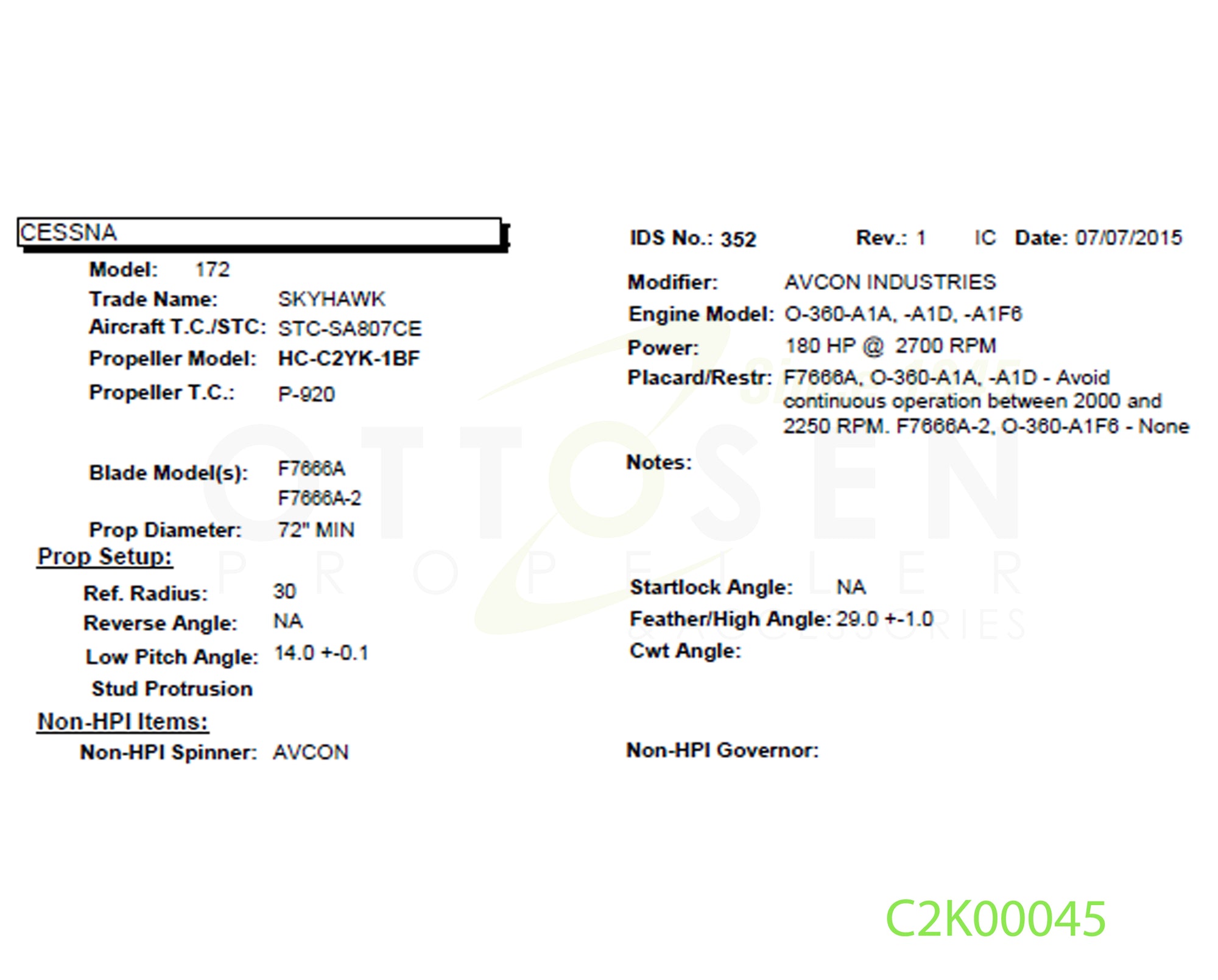 C2K00045-HARTZELL-PROPELLER-HC-C2YK-1BF-F7666A-2-PICTURE-3