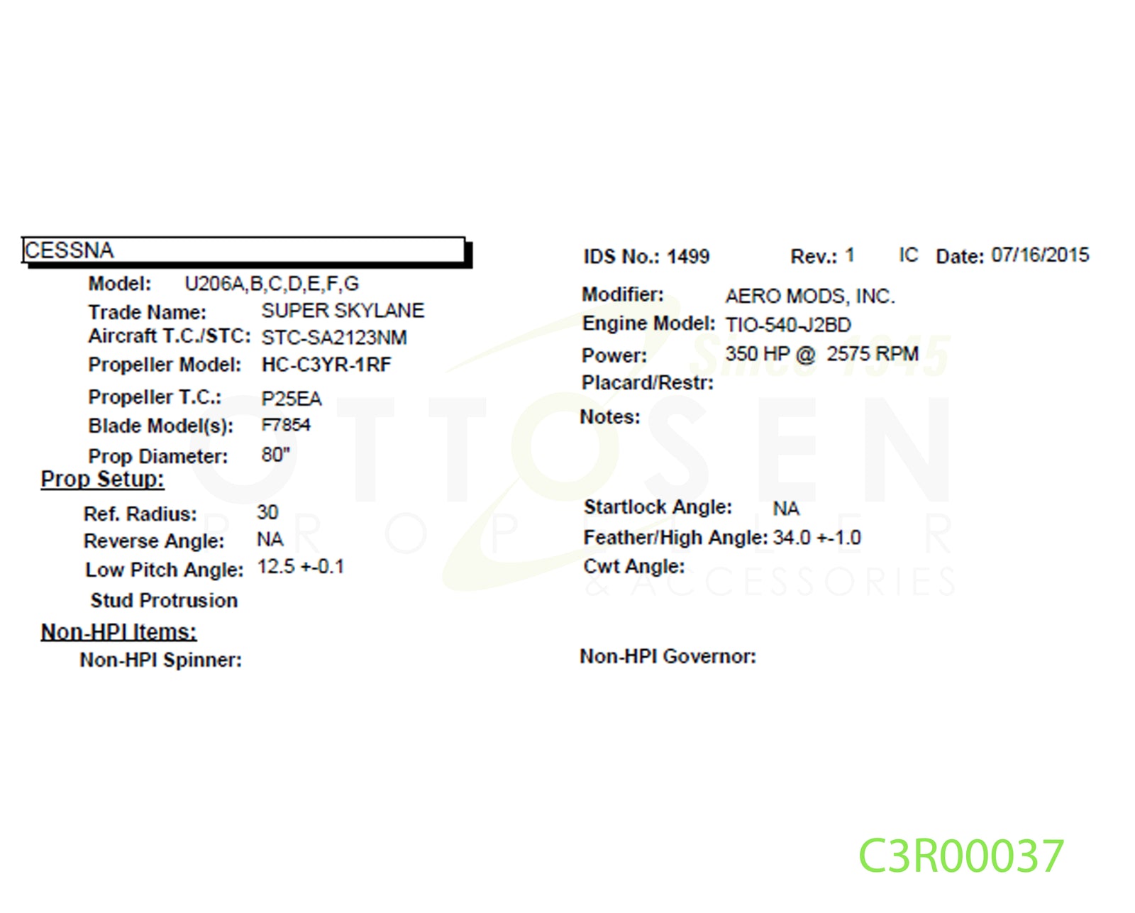 C3R00037-HARTZELL-PROPELLER-HC-C3YR-1RF-F7854-SM7-PICTURE-1