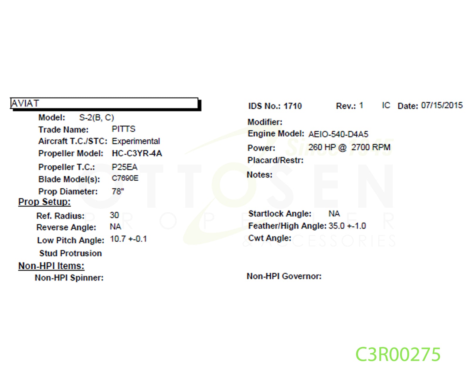 C3R00275-HARTZELL-PROPELLER-HC-C3YR-4A-C7690E-SM6-PICTURE-1