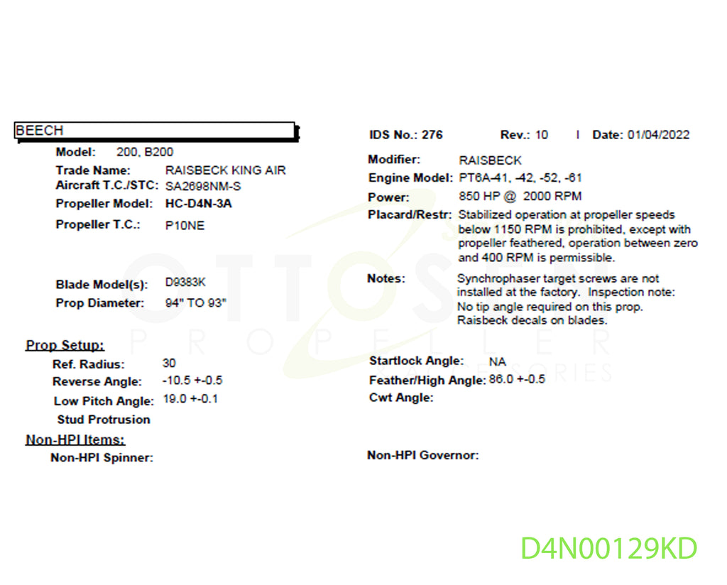 D4N00129KD-HARTZELL-PROPELLER-