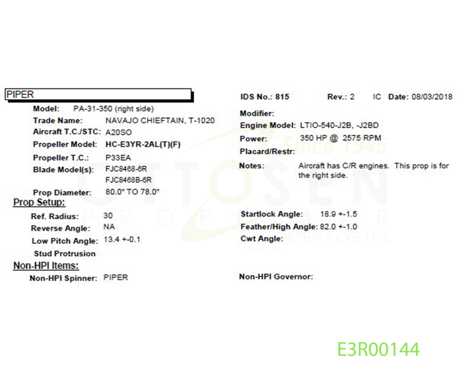 E3R00144-HARTZELL-PROPELLER-HC-E3YR-2ALTF-FJC8468B-6R-SM11-PICTURE-1