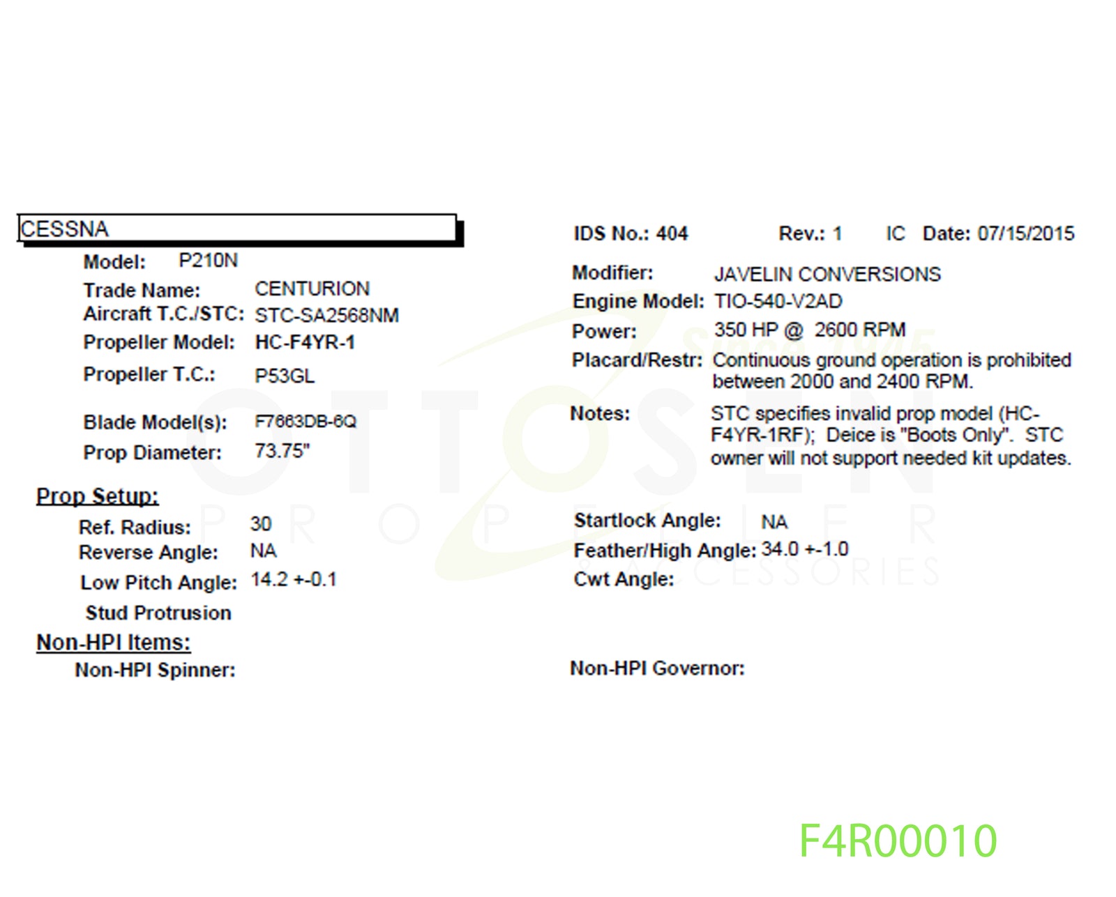 F4R00010-HARTZELL-PROPELLER-HC-F4YR-1-F7663DB-6Q-PICTURE-1