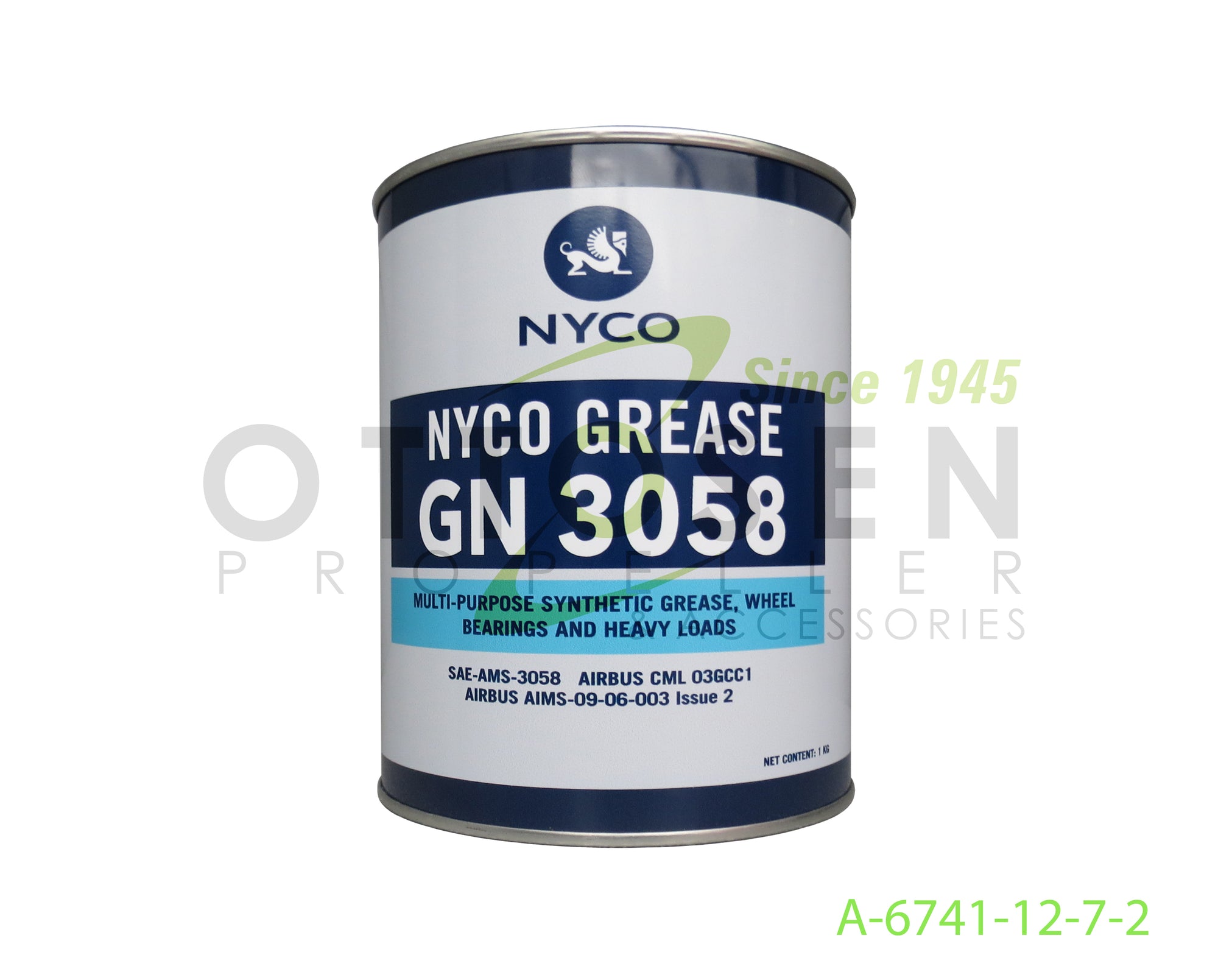 A-6741-12-7-2-HARTZELL-PROPELLER-KILO-CAN-NYCO-GREASE-GN-3508-PICTURE-1