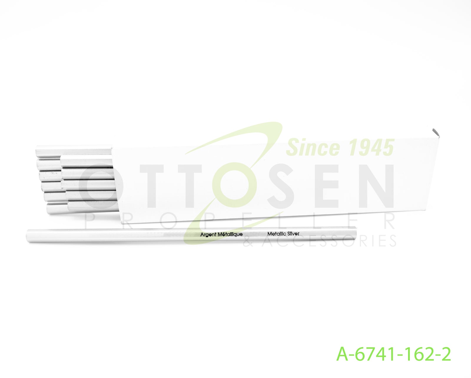 A-6741-162-2-HARTZELL-PROPELLER-NON-GRAPHITE-SILVER-PENCIL-DOZEN-PICTURE-1