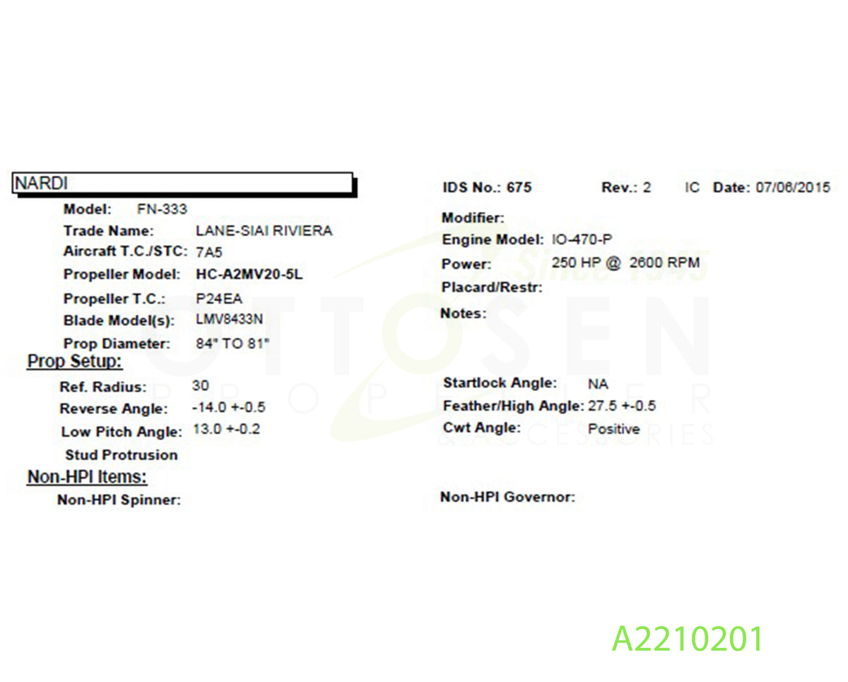 A2210201-HARTZELL-PROPELLER-HC-A2MV20-5L-LMV8433N-PICTURE-1