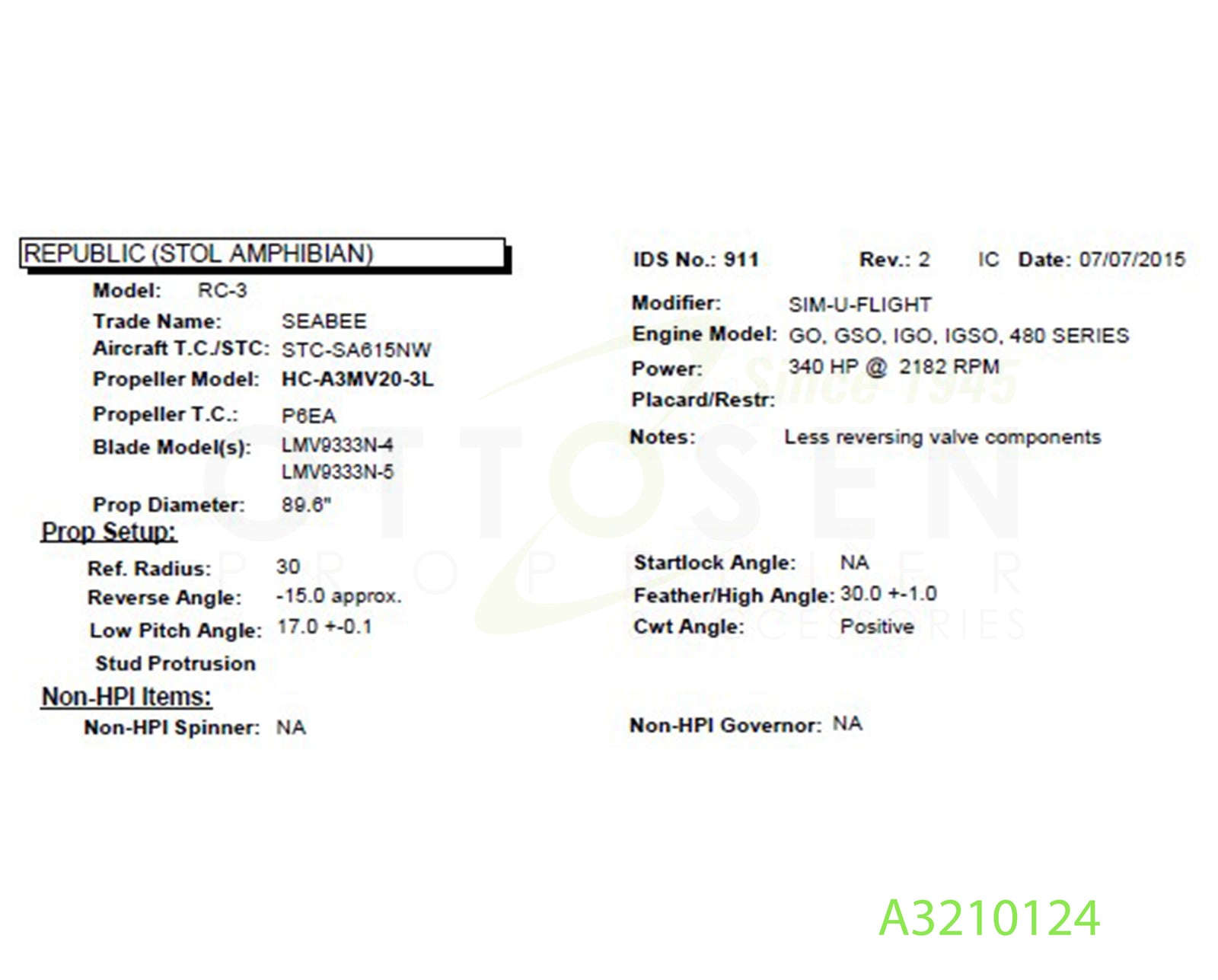 A3210124-HARTZELL-PROPELLER-HC-A3MV20-3L-LMV9333N-4-PICTURE-1