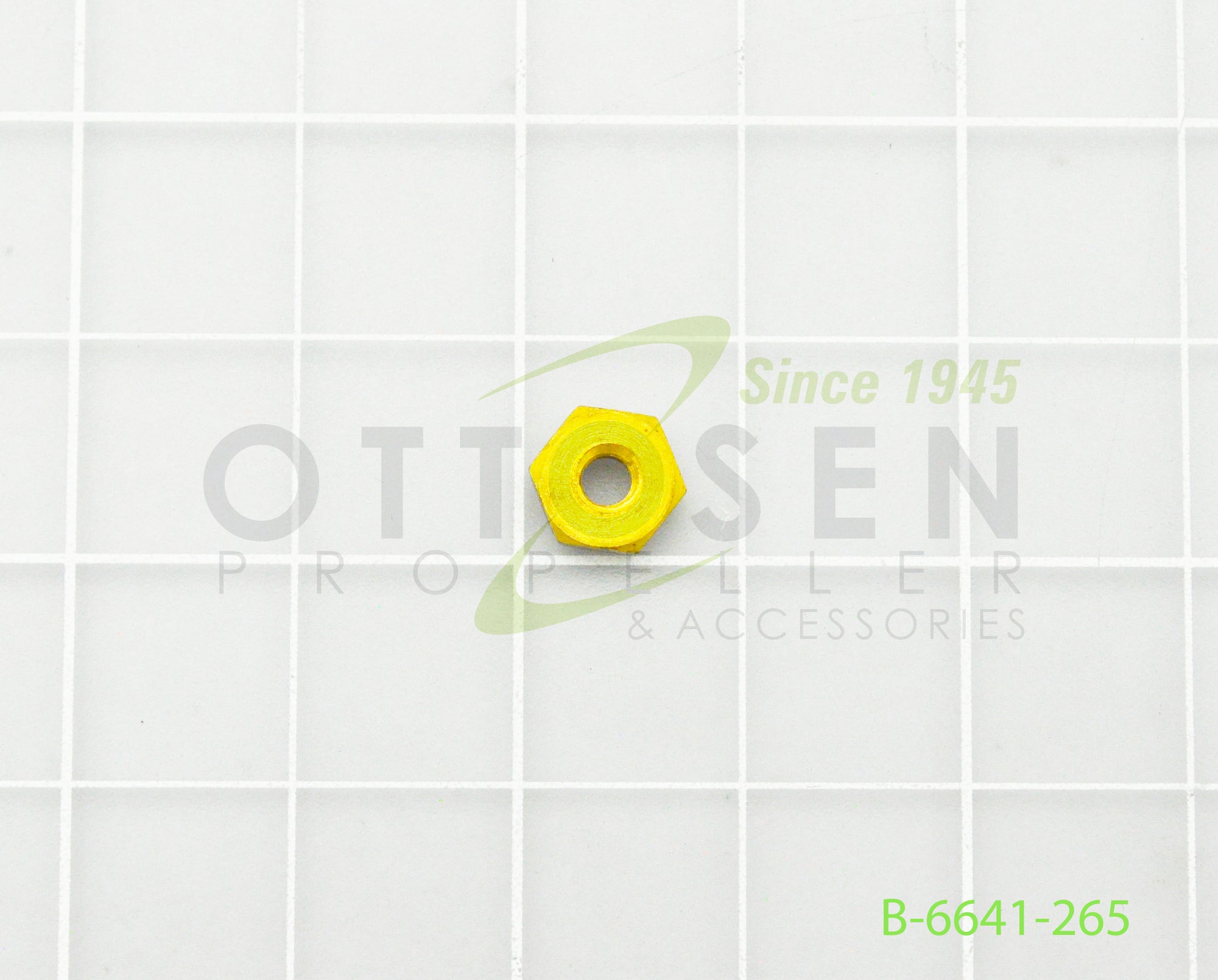 B-6641-265-HARTZELL-PROPELLER-BRASS-HEX-NUT-PICTURE-2