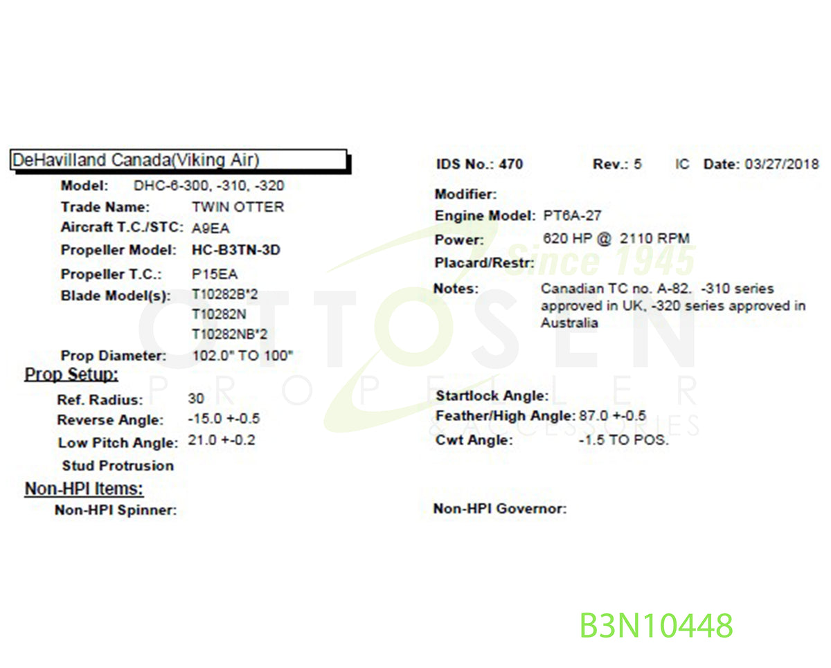 B3N10448-HARTZELL-PROPELLER-HC-B3TN-3D-T10282NB-BULKHEAD-PICTURE-1