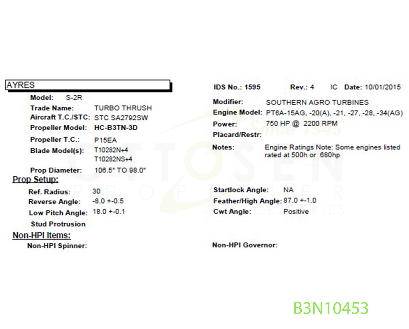 B3N10453-HARTZELL-PROPELLER-HC-B3TN-3D-T10282N_4-BULKHEAD-PICTURE-2