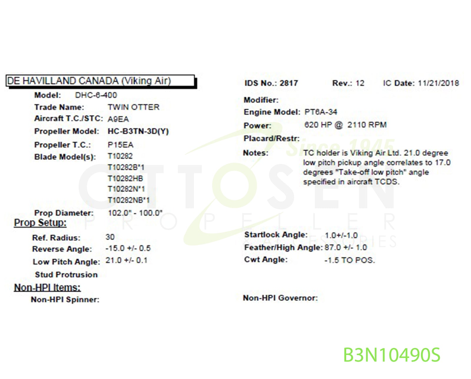 B3N10490S-HARTZELL-PROPELLER-HC-B3TN-3D-T10282NB*1-PICTURE-1