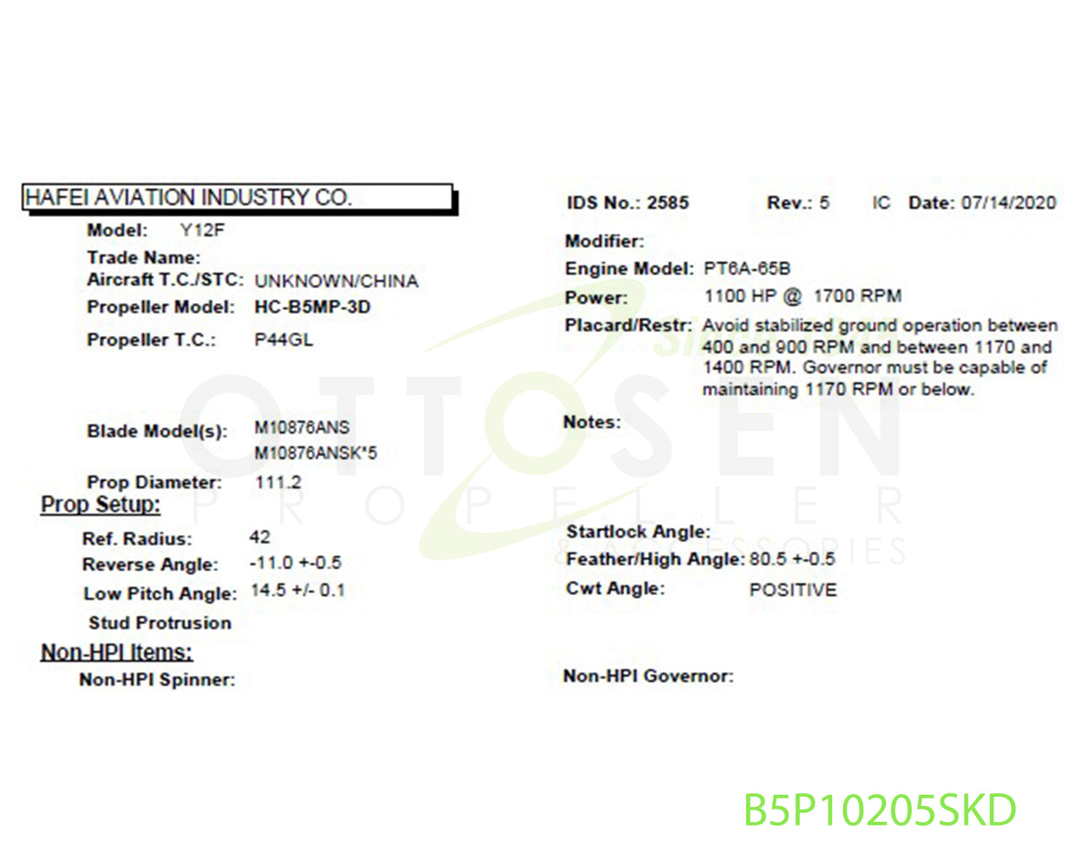 B5P10205SKD-HARTZELL-PROPELLER-HC-B5MP-3D-M10876ANSK*5-SPINNER-PICTURE-1