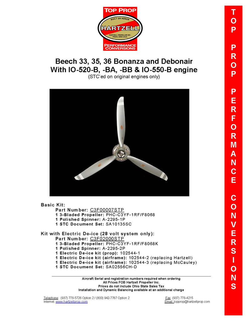 VentureCraft AKSD-Pf-RR 36mm ベンチャークラフト BEECH-33-35-36-SCIMITAR-