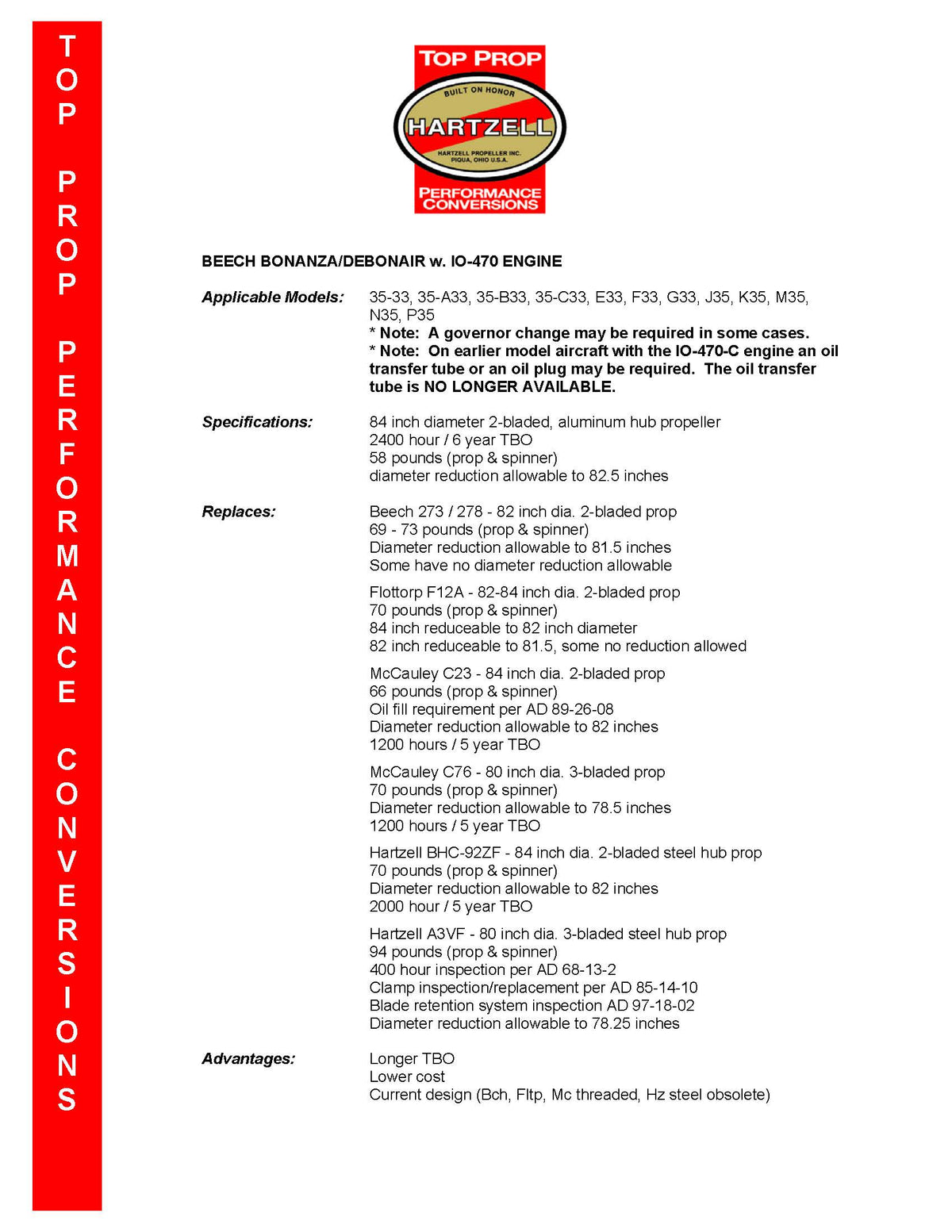 HARTZELL-PROPELLER-STC-KIT-BEECH-33-35-IO-470-2-BLADE-WITH-CONTINENTAL-OIL-PLUG-L2F00015STP*1-PAGE-2
