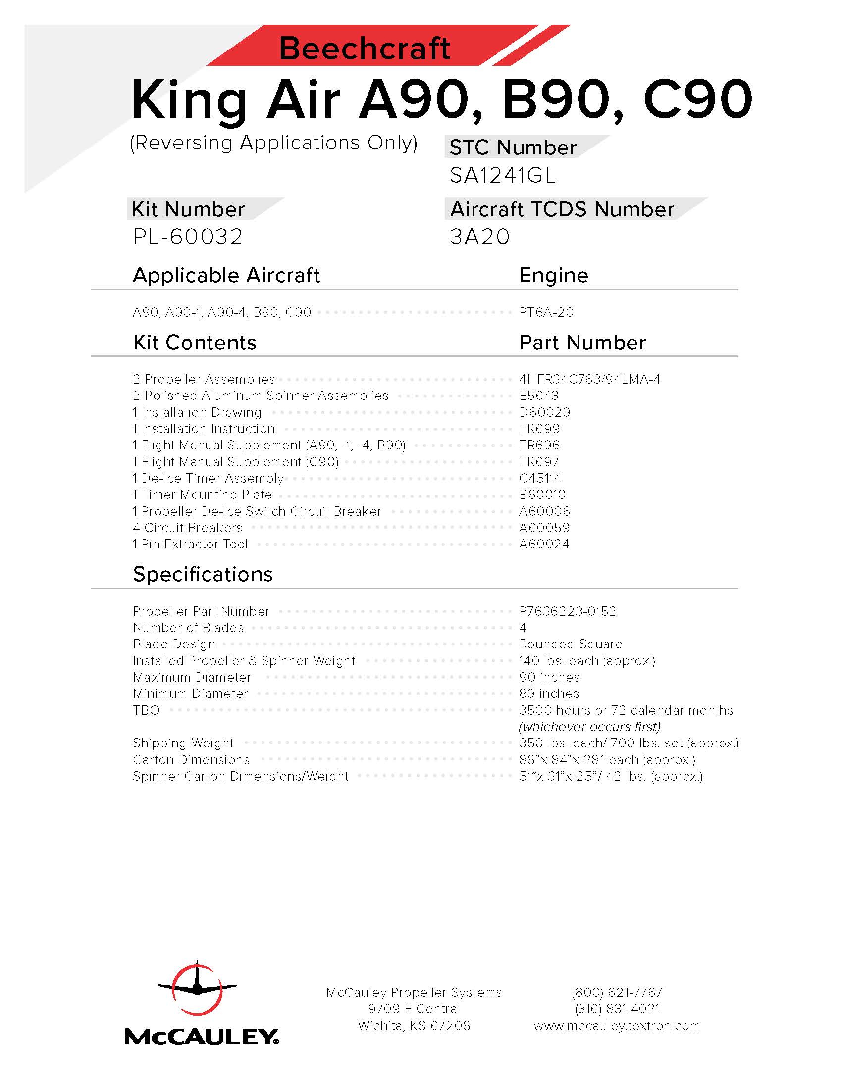 BEECHCRAFT-KING-AIR-A90-B90-C90-PL60032-PAGE-1
