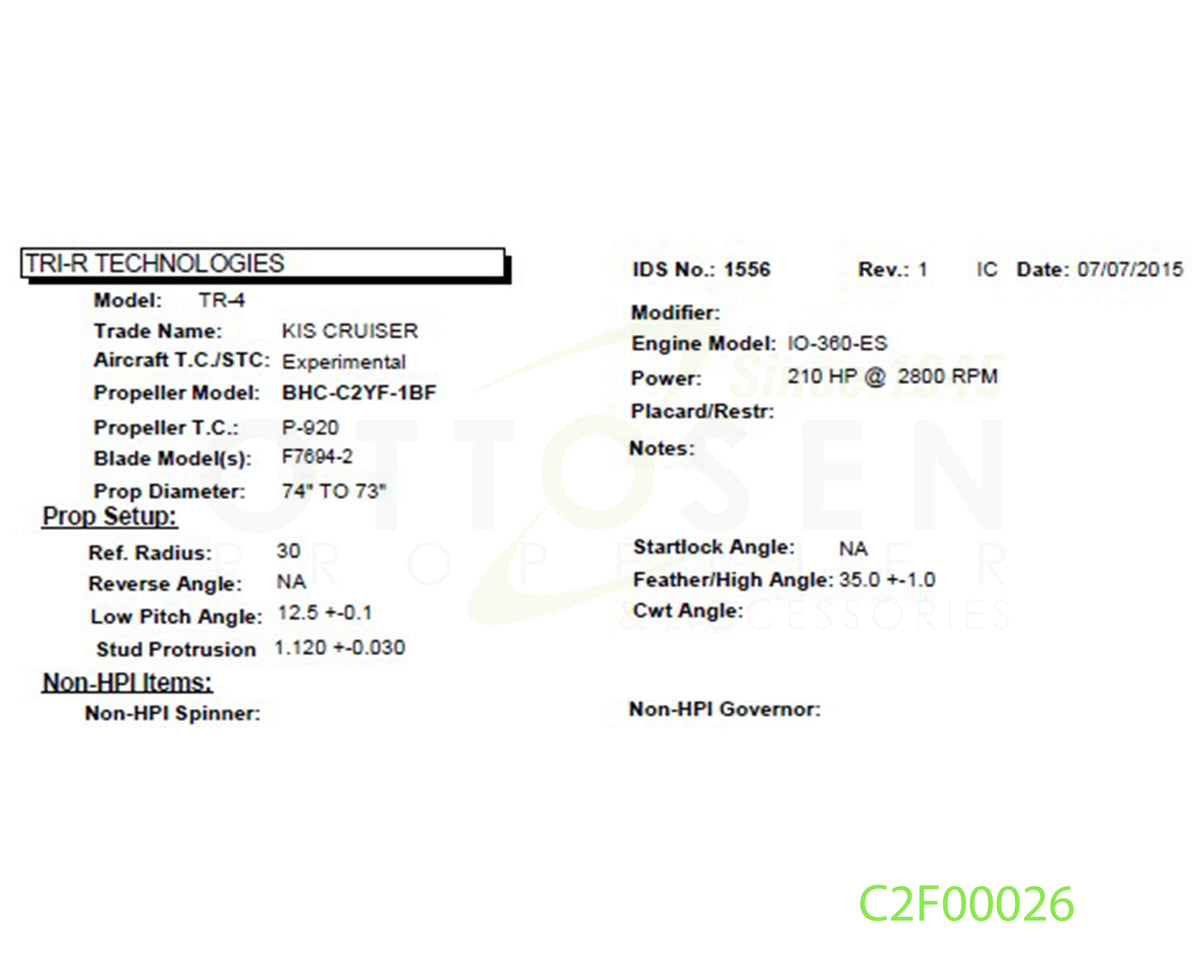 C2F00026-HARTZELL-PROPELLER-BHC-C2YF-1BF-F7694-2-SM19-PICTURE-1