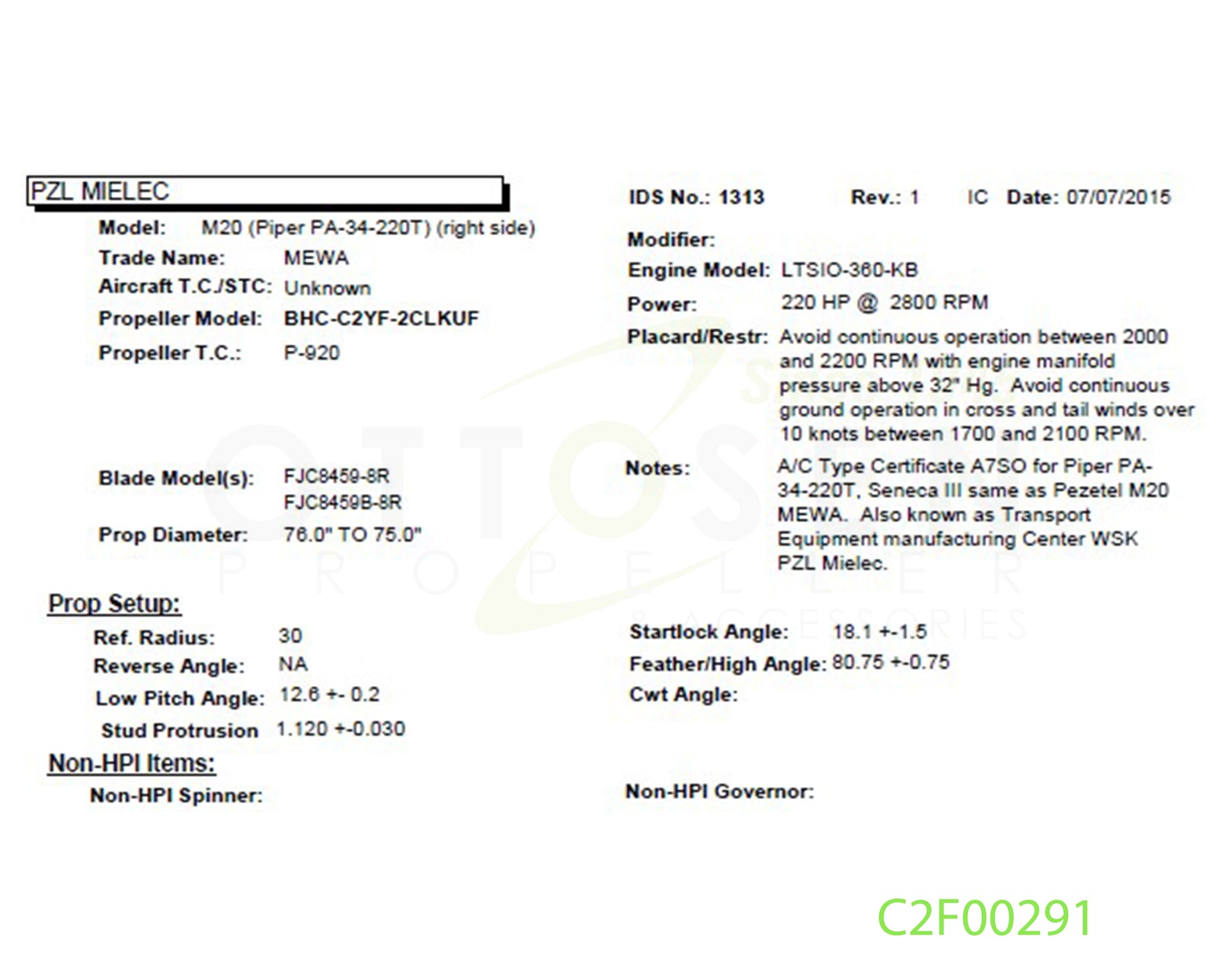 C2F00291-HARTZELL-PROPELLER-BHC-C2YF-2CLKUF-FJC8459-8R-SM4-PICTURE-2