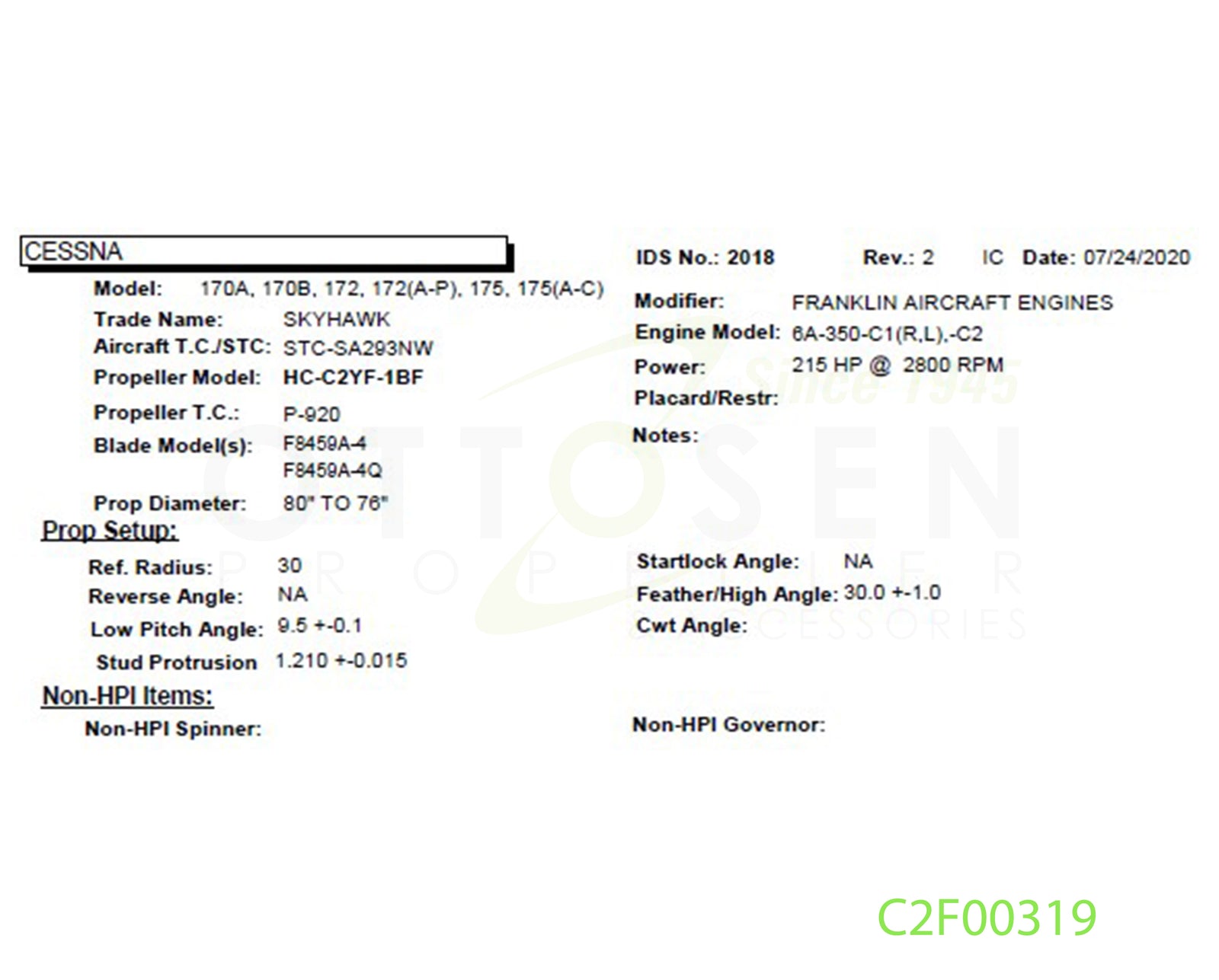 C2F00319-HARTZELL-PROPELLER-HC-C2YF-1BF-F8459A-4-SM2-PICTURE-1