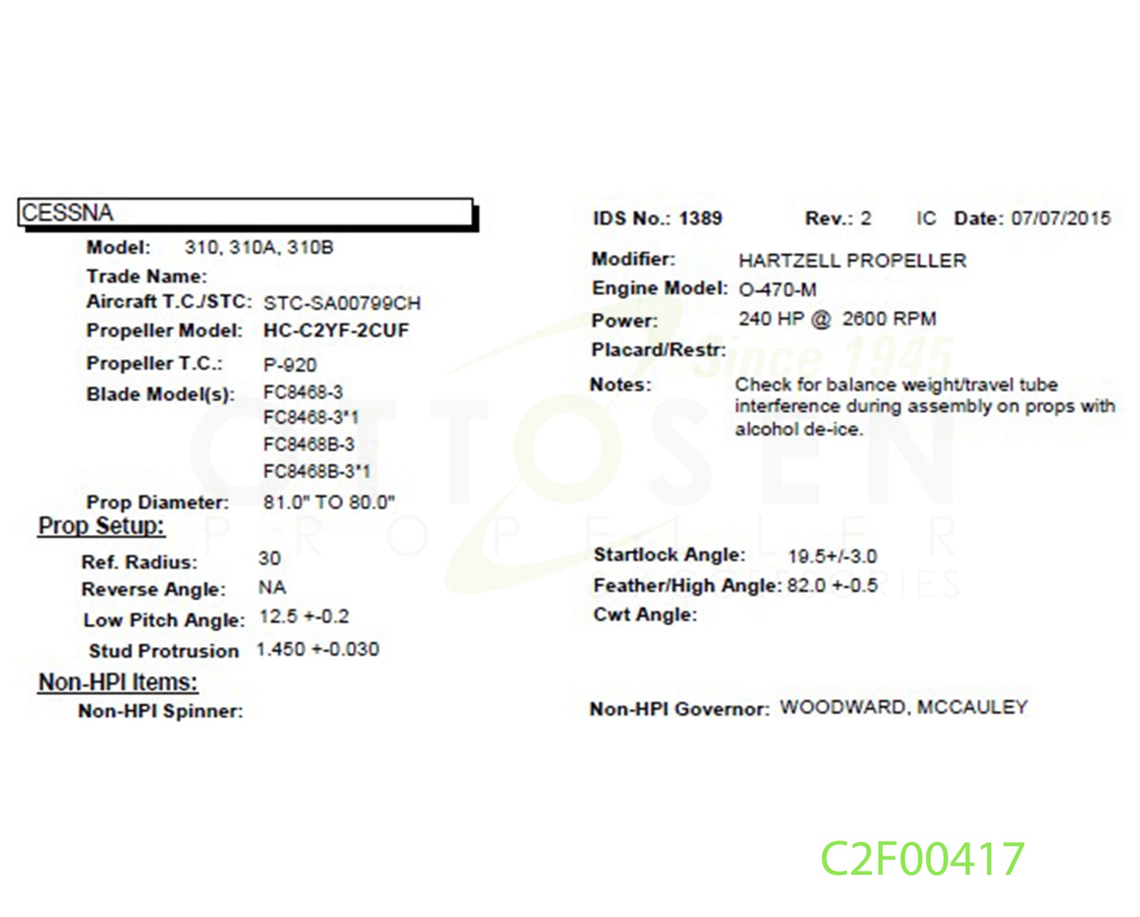 C2F00417-HARTZELL-PROPELLER-HC-C2YF-2CUF-FC8468B-3-SM8-PICTURE-1