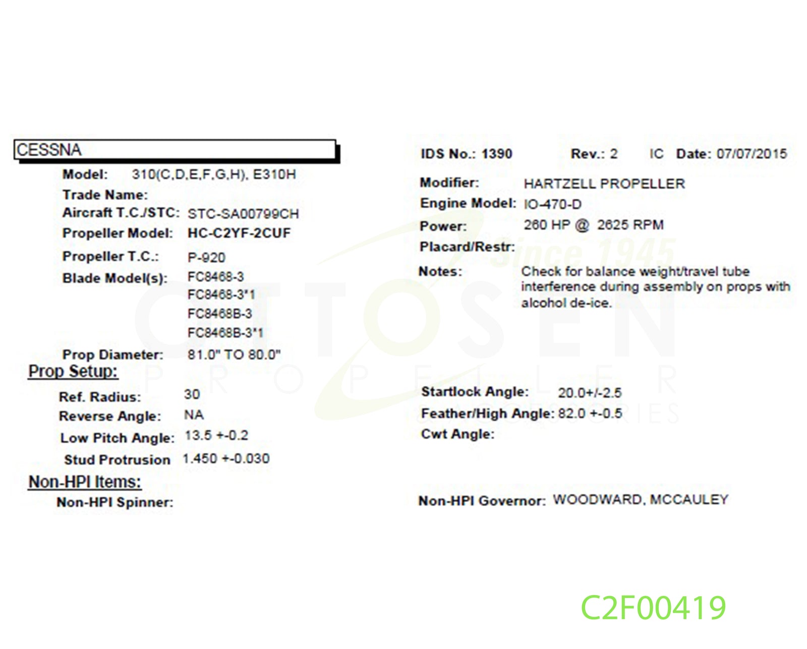 C2F00419-HARTZELL-PROPELLER-HC-C2YF-2CUF-FC8468B-3-SM8-PICTURE-1