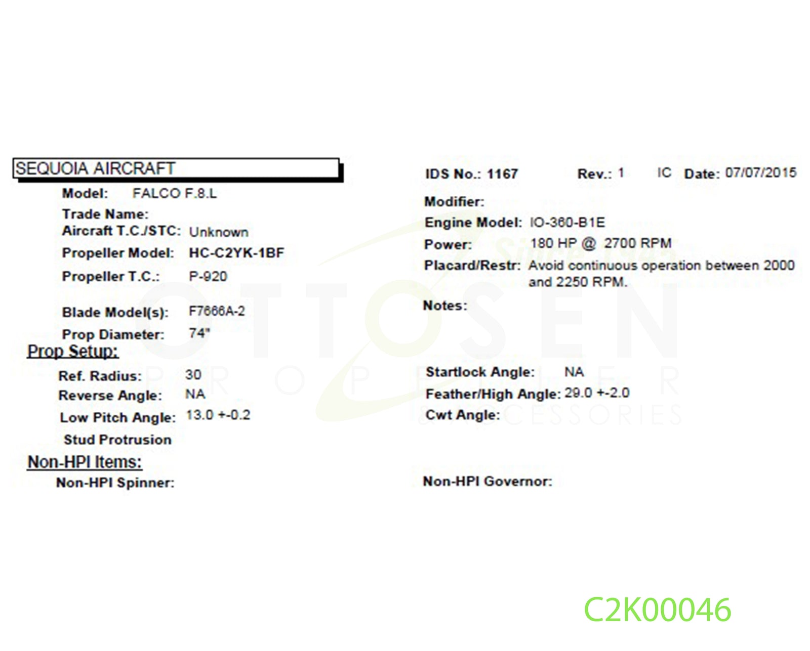 C2K00046-HARTZELL-PROPELLER-HC-C2YK-1BF-F7666A-2-SM19-PICTURE-1