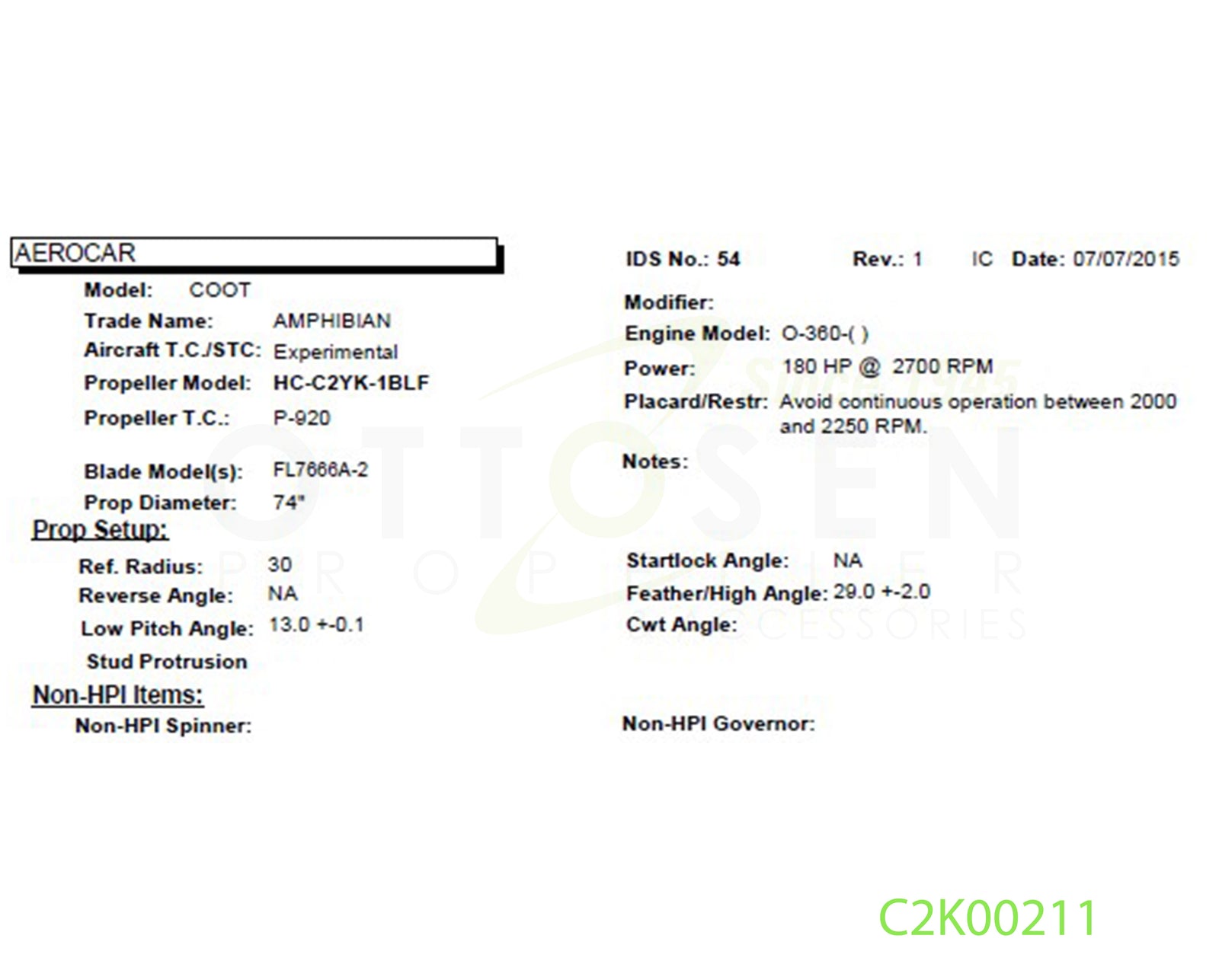 C2K00211-HARTZELL-PROPELLER-HC-C2YK-1BLF-FL7666A-2-PICTURE-1