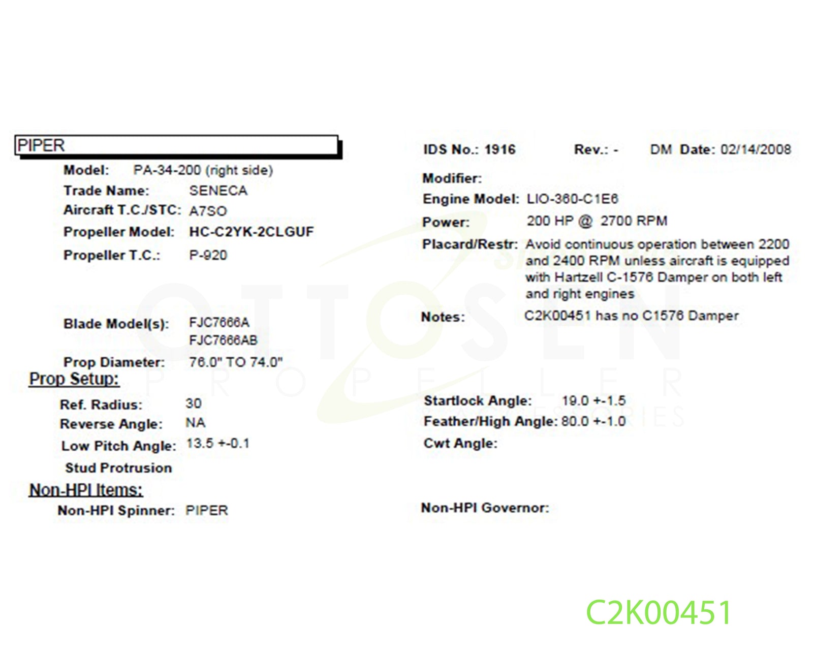 C2K00451-HARTZELL-PROPELLER-HC-C2YK-2CLGUF-FJC7666A-SM16-PICTURE-1