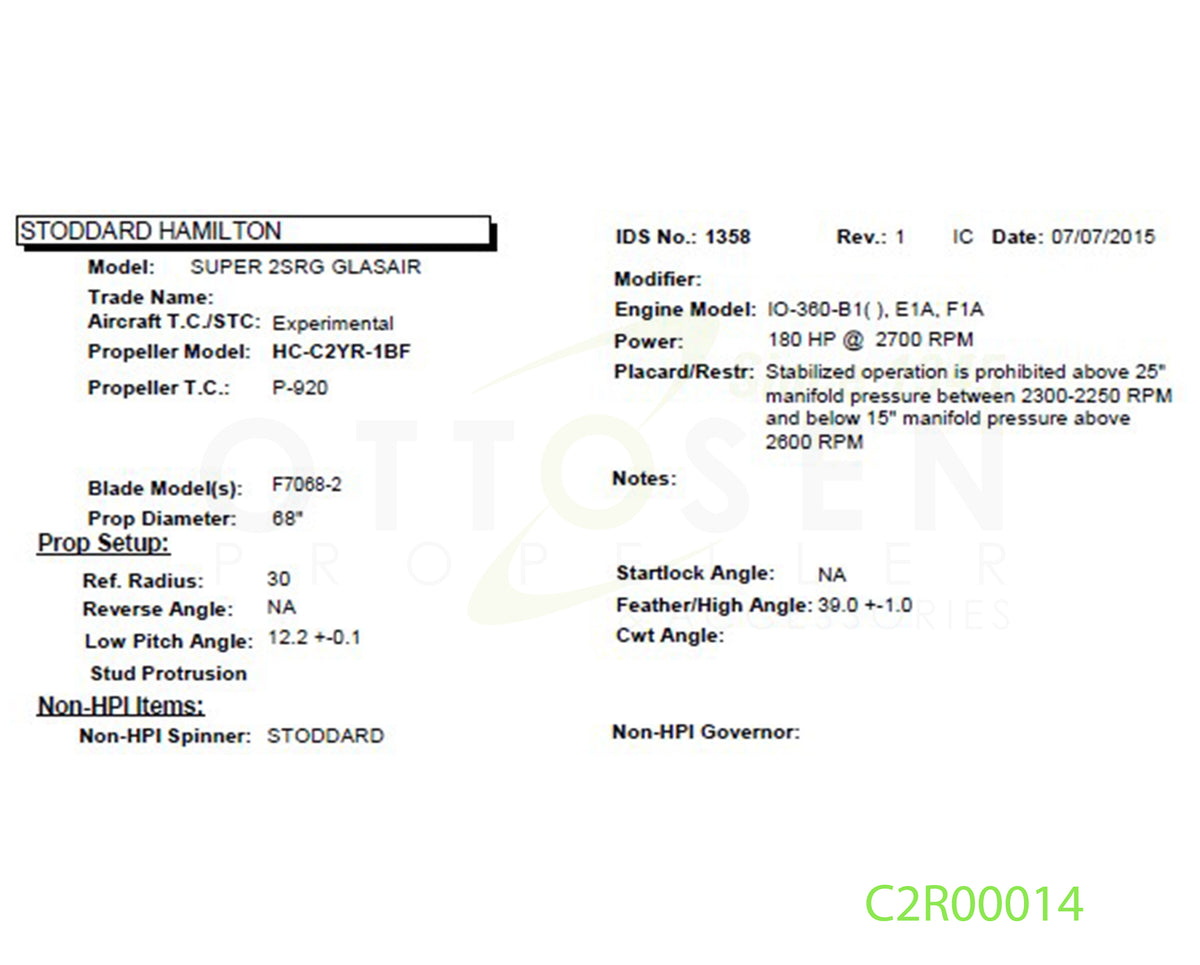 C2R00014-HARTZELL-PROPELLER-HC-C2YR-1BF-F7068-2-SM8-PICTURE-1