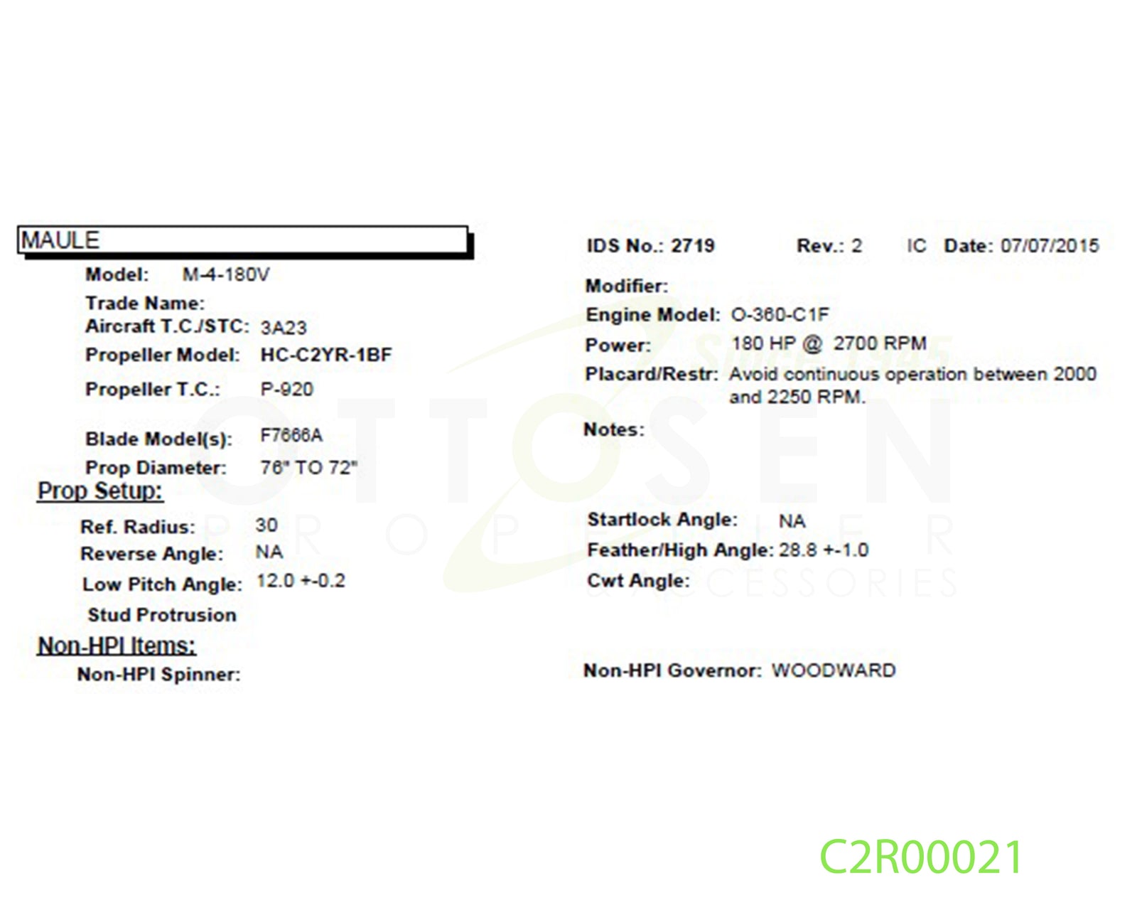 C2R00021-HARTZELL-PROPELLER-HC-C2YR-1BF-F7666A-SM19-PICTURE-1