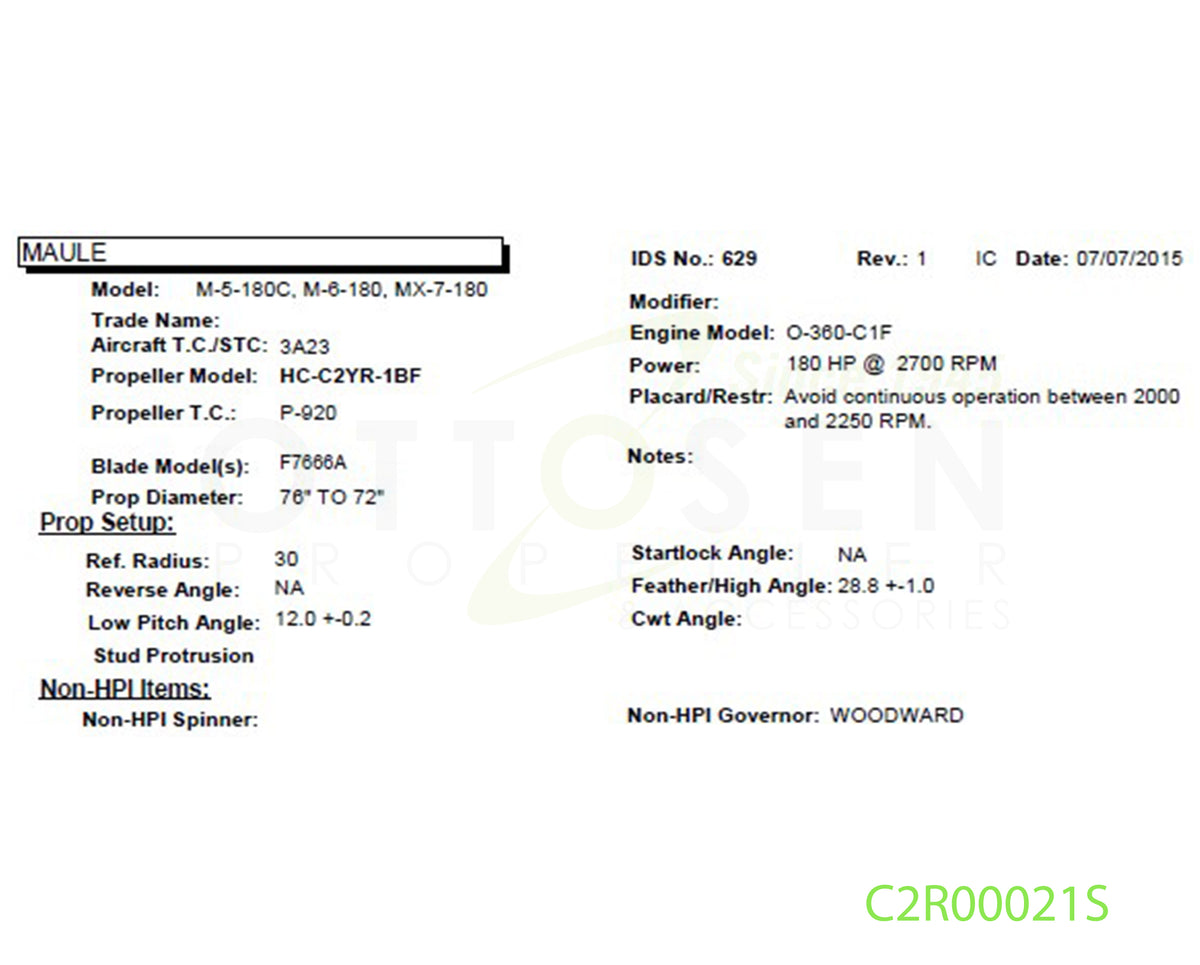 C2R00021S-HARTZELL-PROPELLER-HC-C2YR-1BF-F7666A-A-2298-2P-PICTURE-2