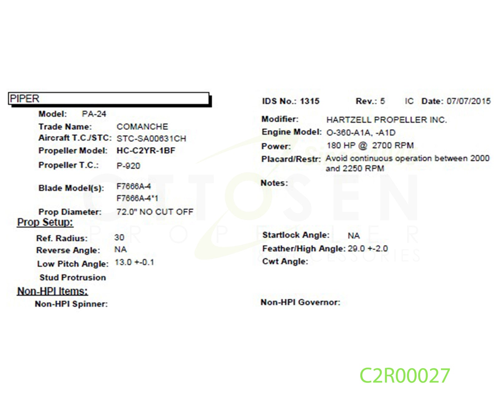 C2R00027-HARTZELL-PROPELLER-HC-C2YR-1BF-F7666A-4-PICTURE-1