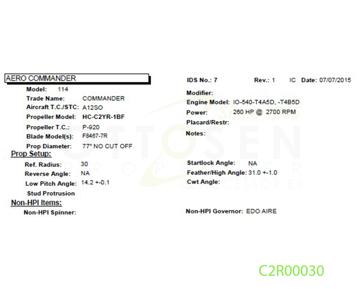 C2R00030-HARTZELL-PROPELLER-HC-C2YR-1BF-F8467-7R-SM4-PICTURE-1