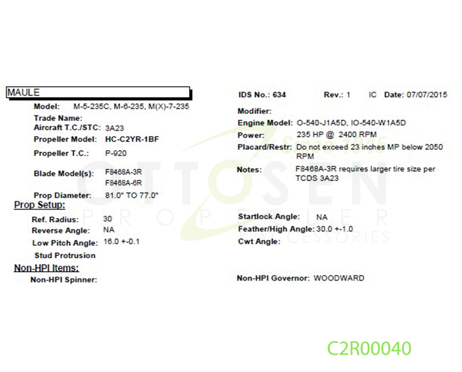 C2R00040-HARTZELL-PROPELLER-HC-C2YR-1BF-F8468A-6R-SM19-PICTURE-1